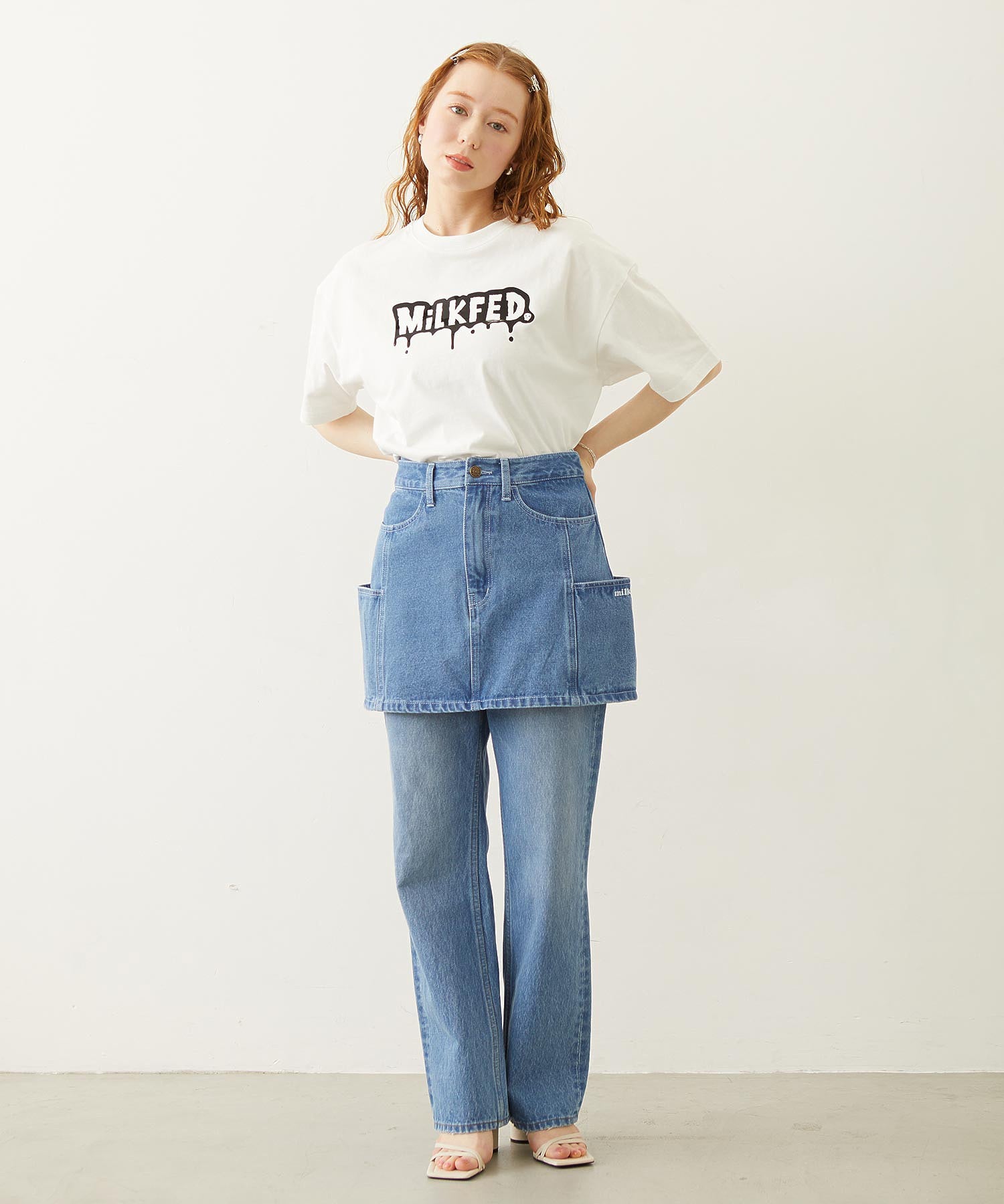 STRAIGHT DENIM PANTS