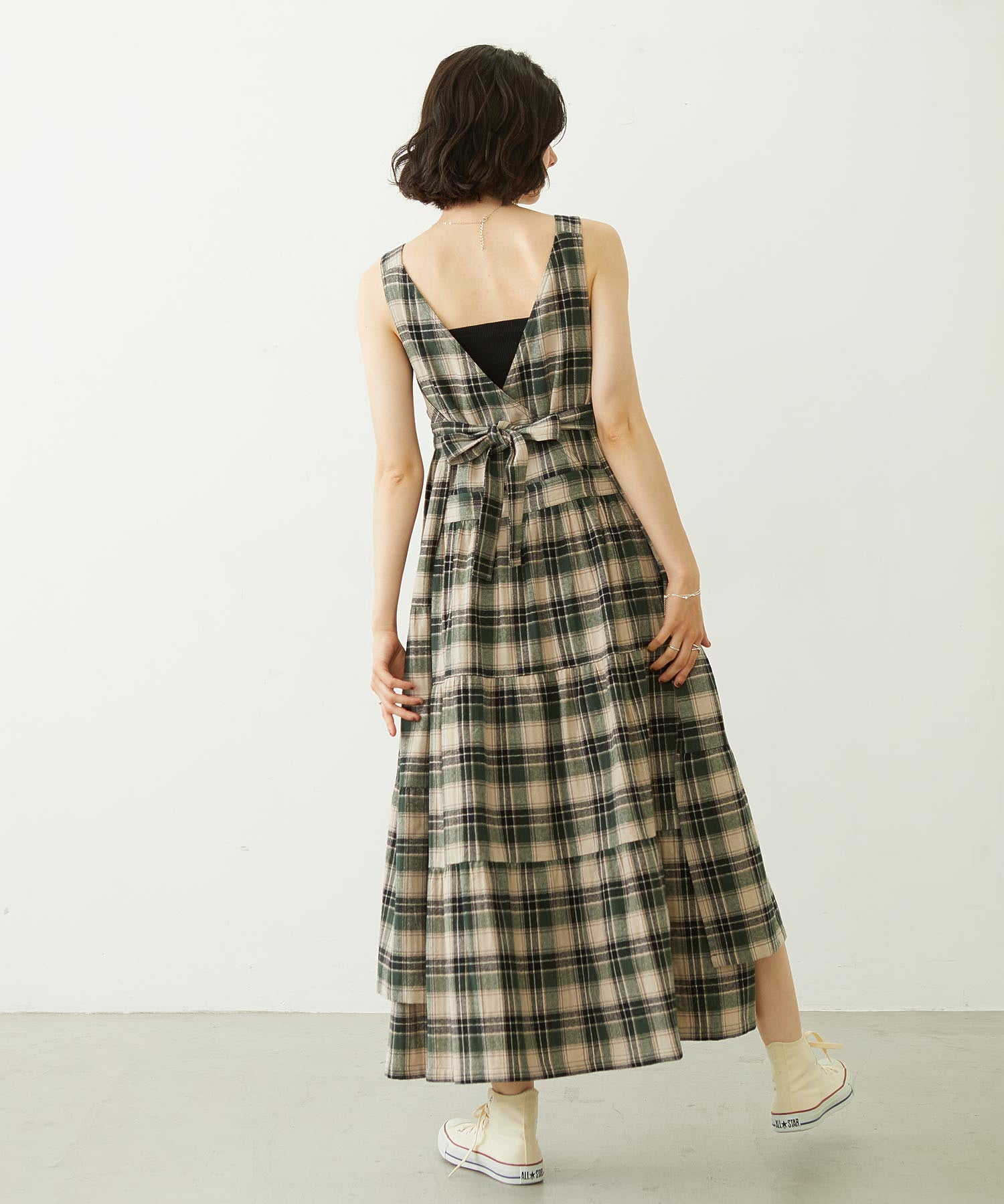 APRON TIERED DRESS