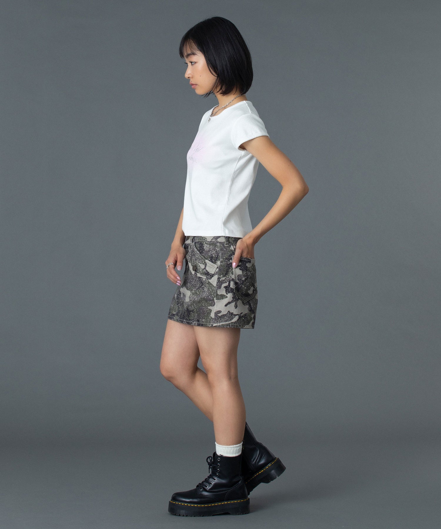 FLAP POCKET MINI SKIRT