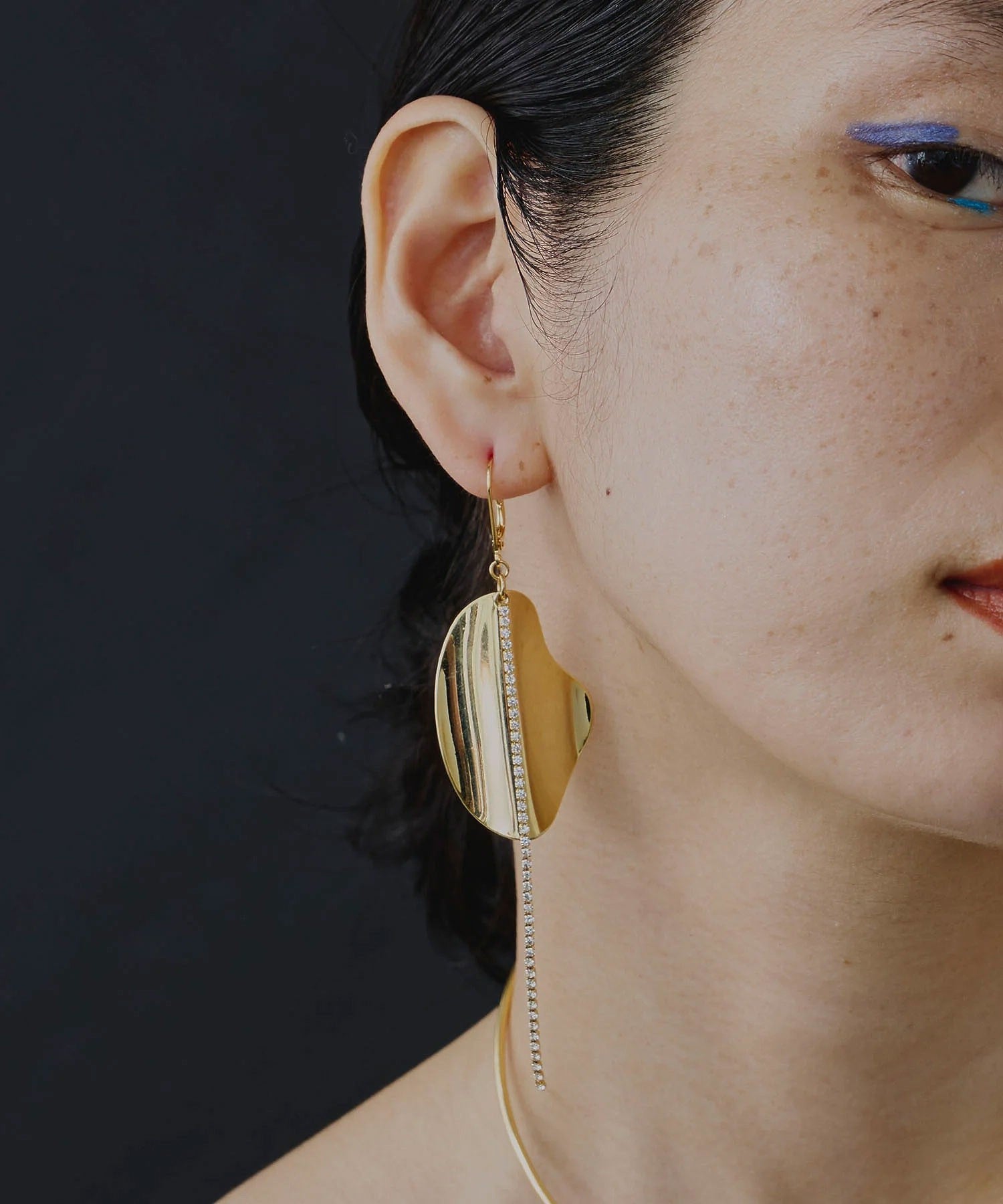 loni/LEAF BIJOU ASYMMETRY PIERCE