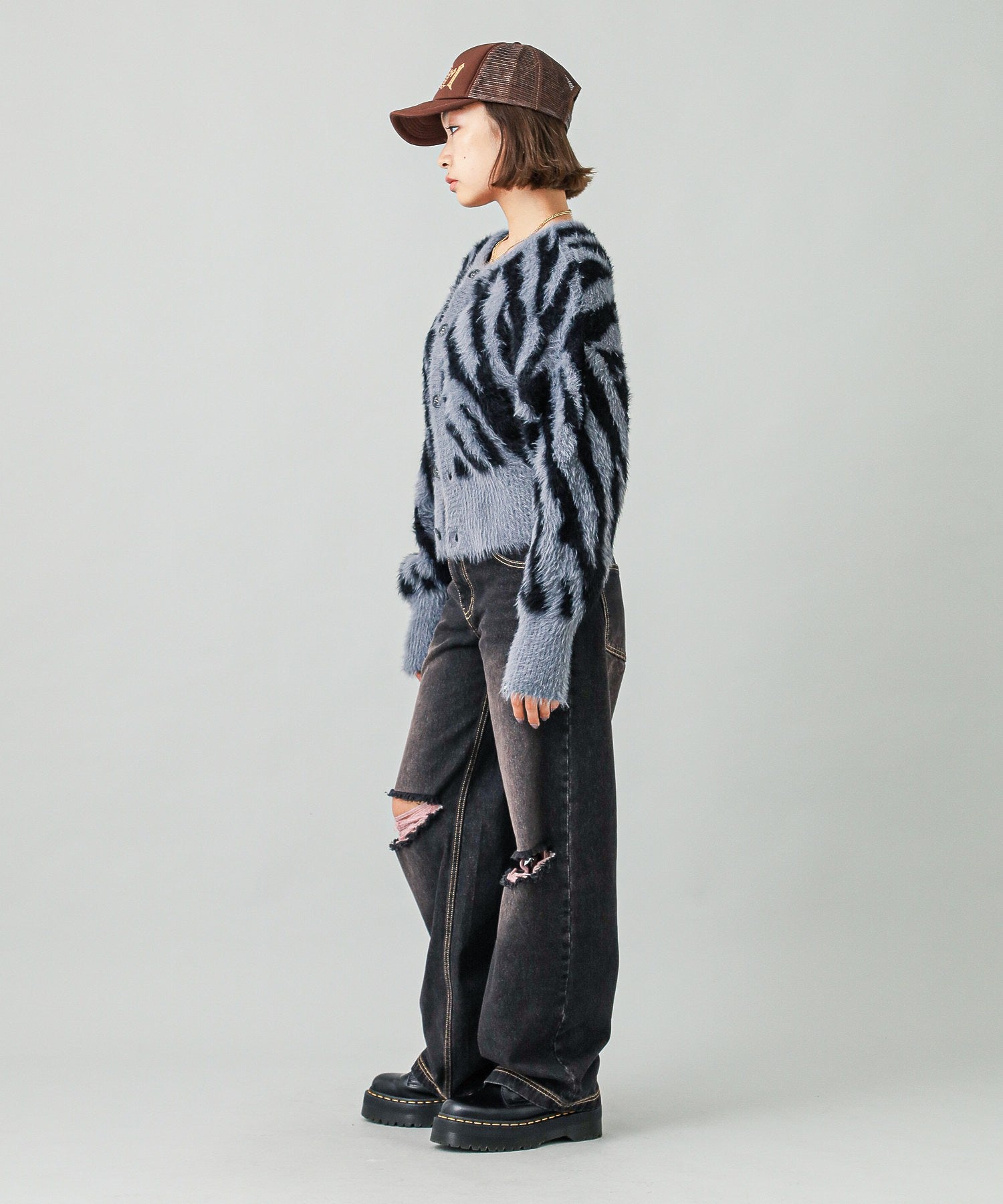 ZEBRA 2WAY KNIT CARDIGAN