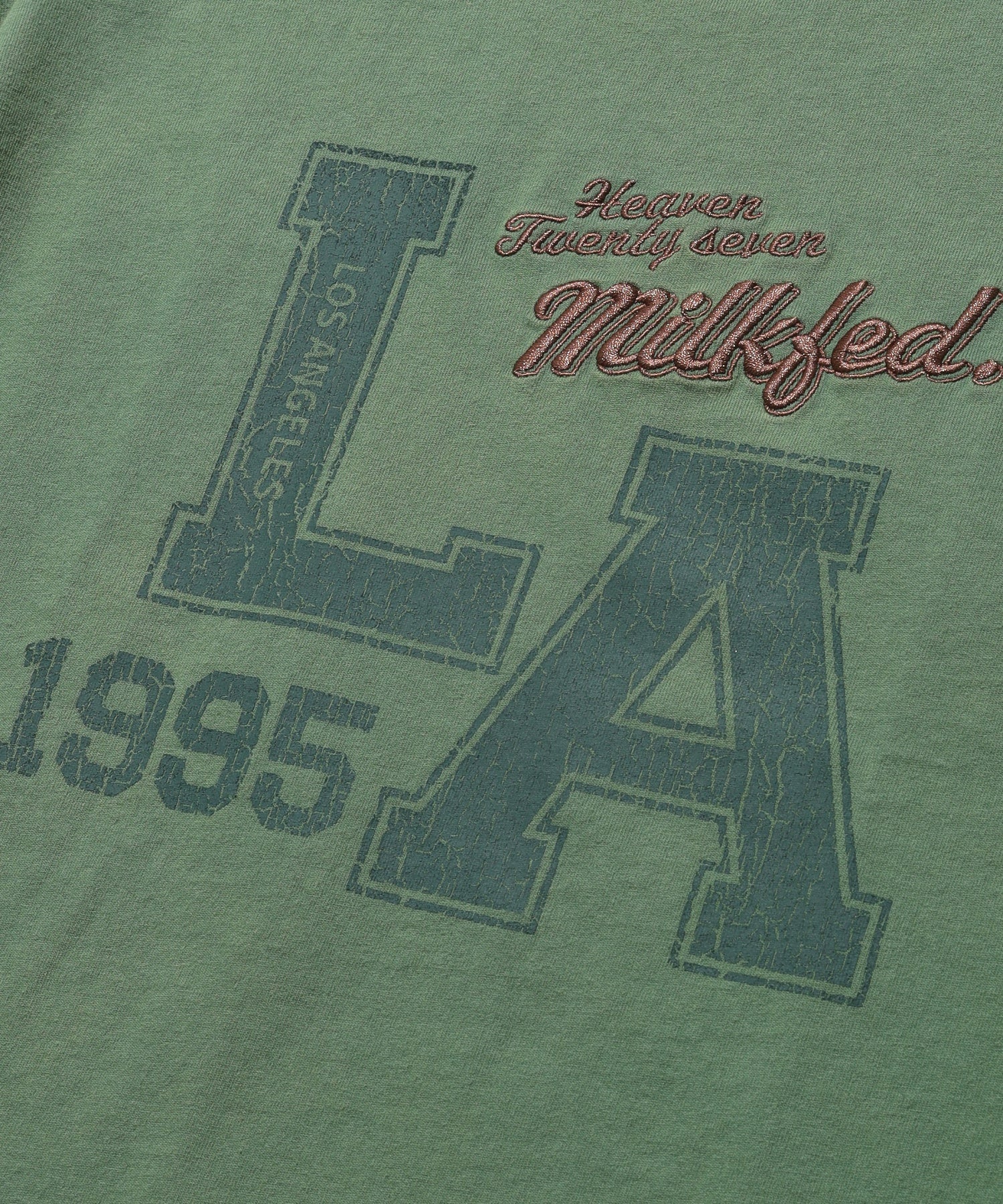 MILKFED.×CHAMPION LA LOGO S/S TEE