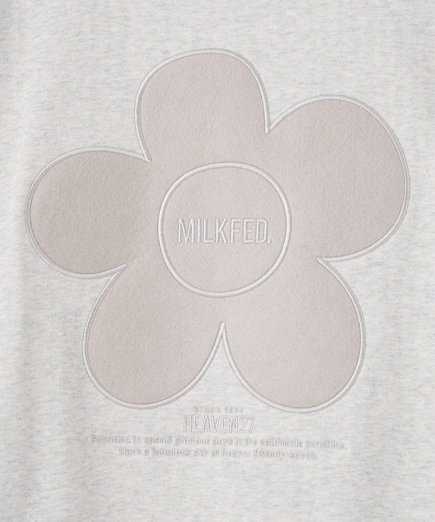 FLOWER ELBOW PATCH SWEAT TOP