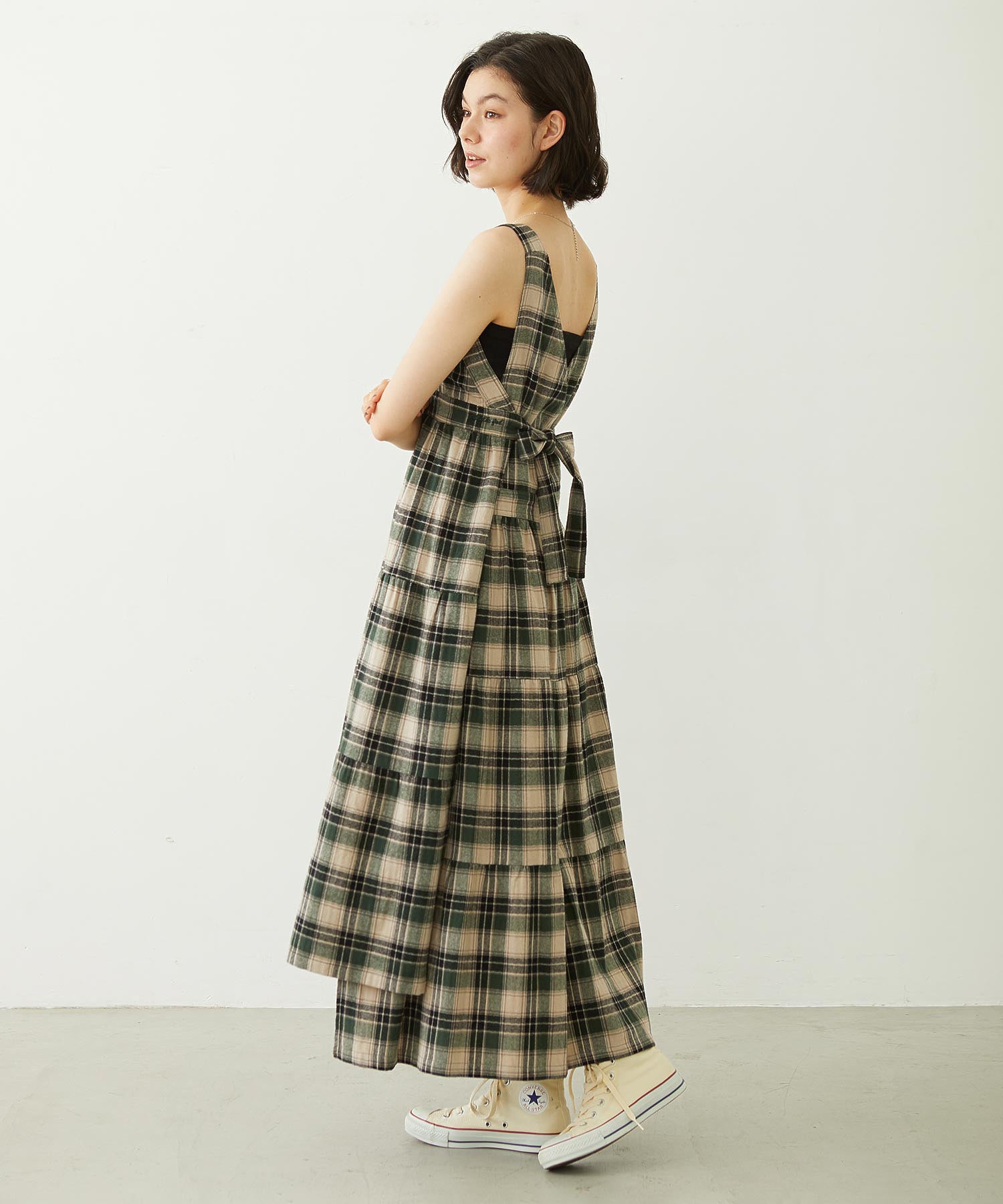 APRON TIERED DRESS