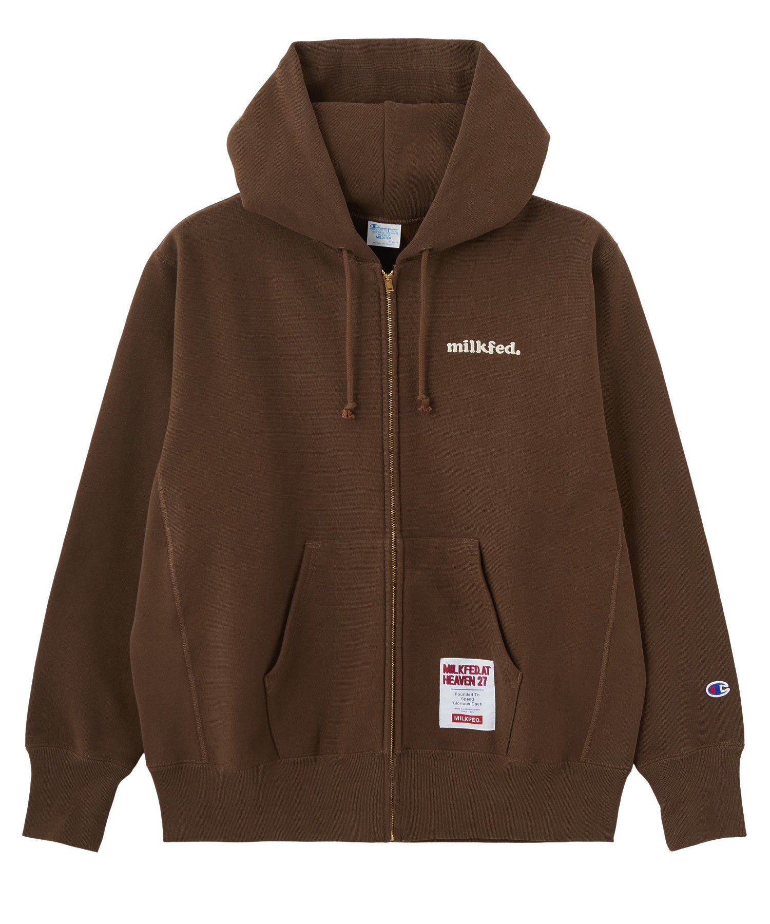 MILKFED.×CHAMPION SWEAT ZIP HOODIE