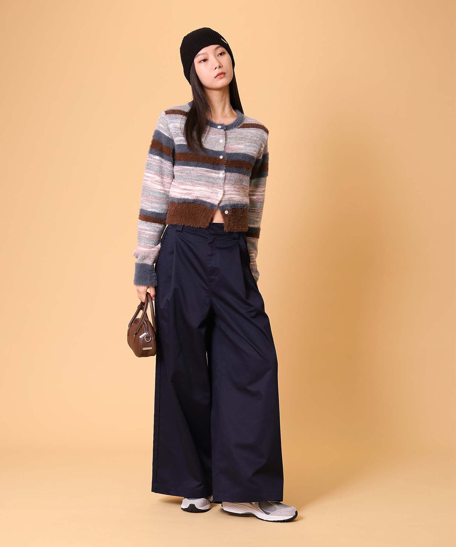 マルチボーダーシャギーカーディガン