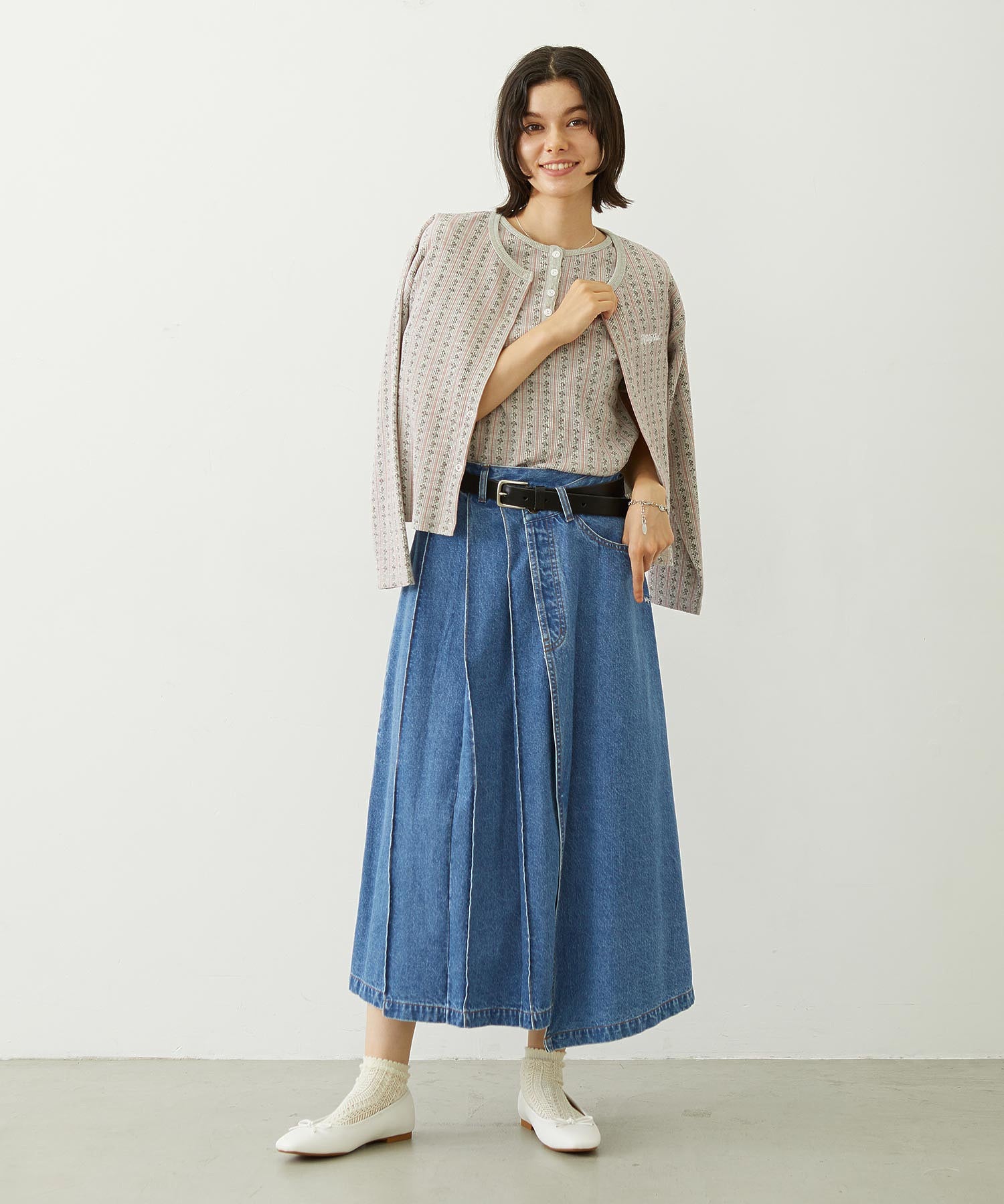 ASYMMETRICAL LONG SKIRT