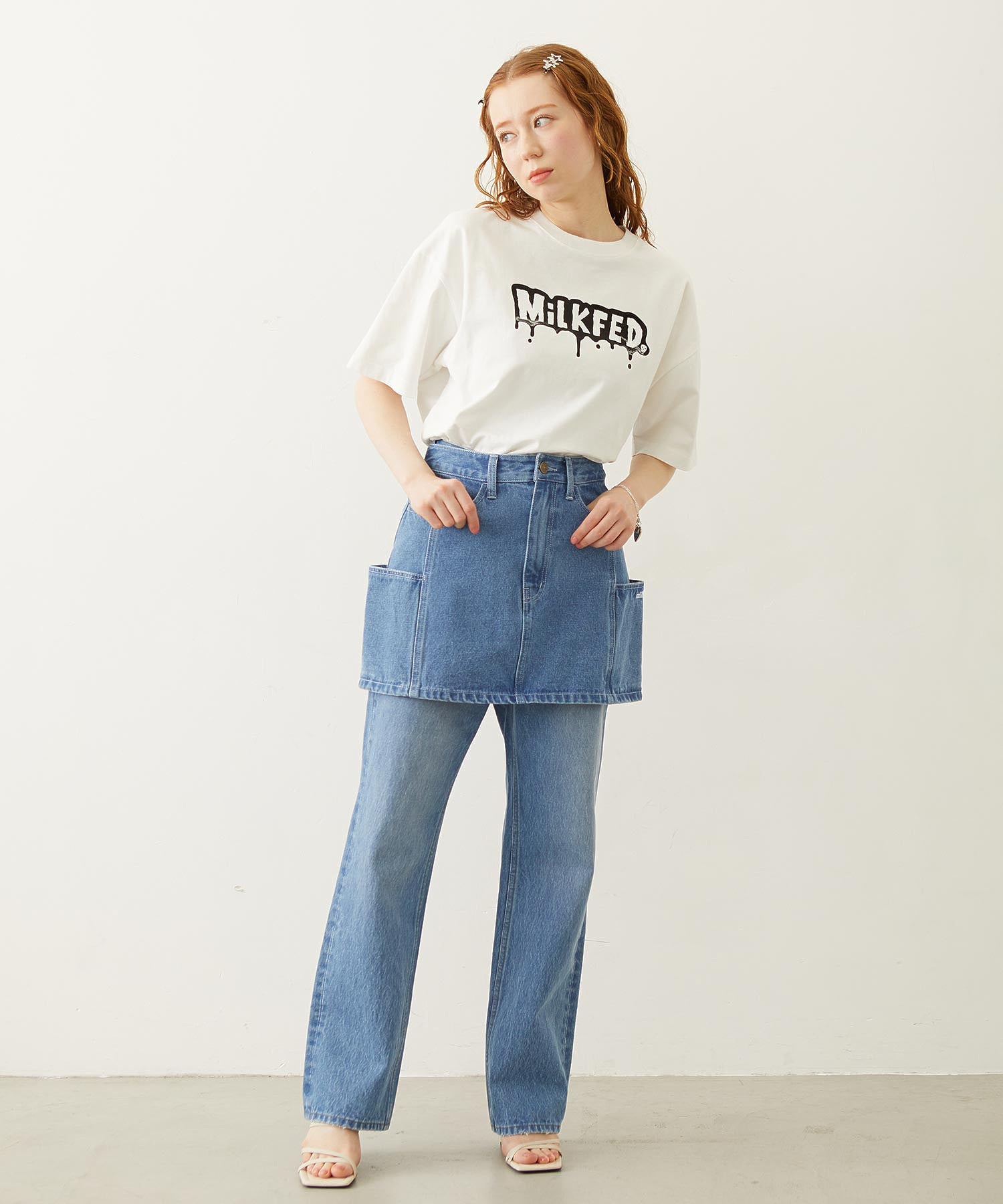 STRAIGHT DENIM PANTS