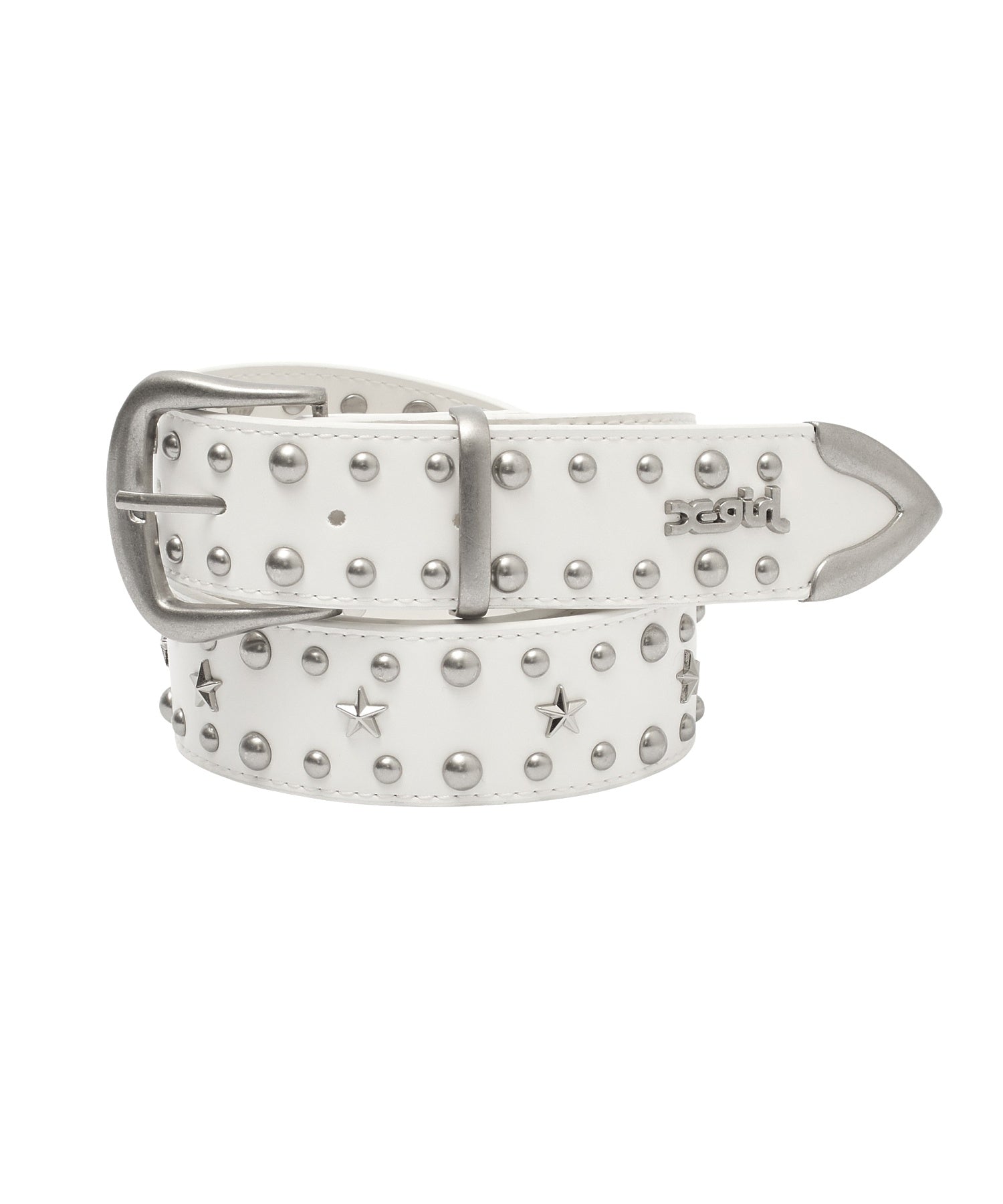 STAR STUDDED FAUX LEATHER BELT