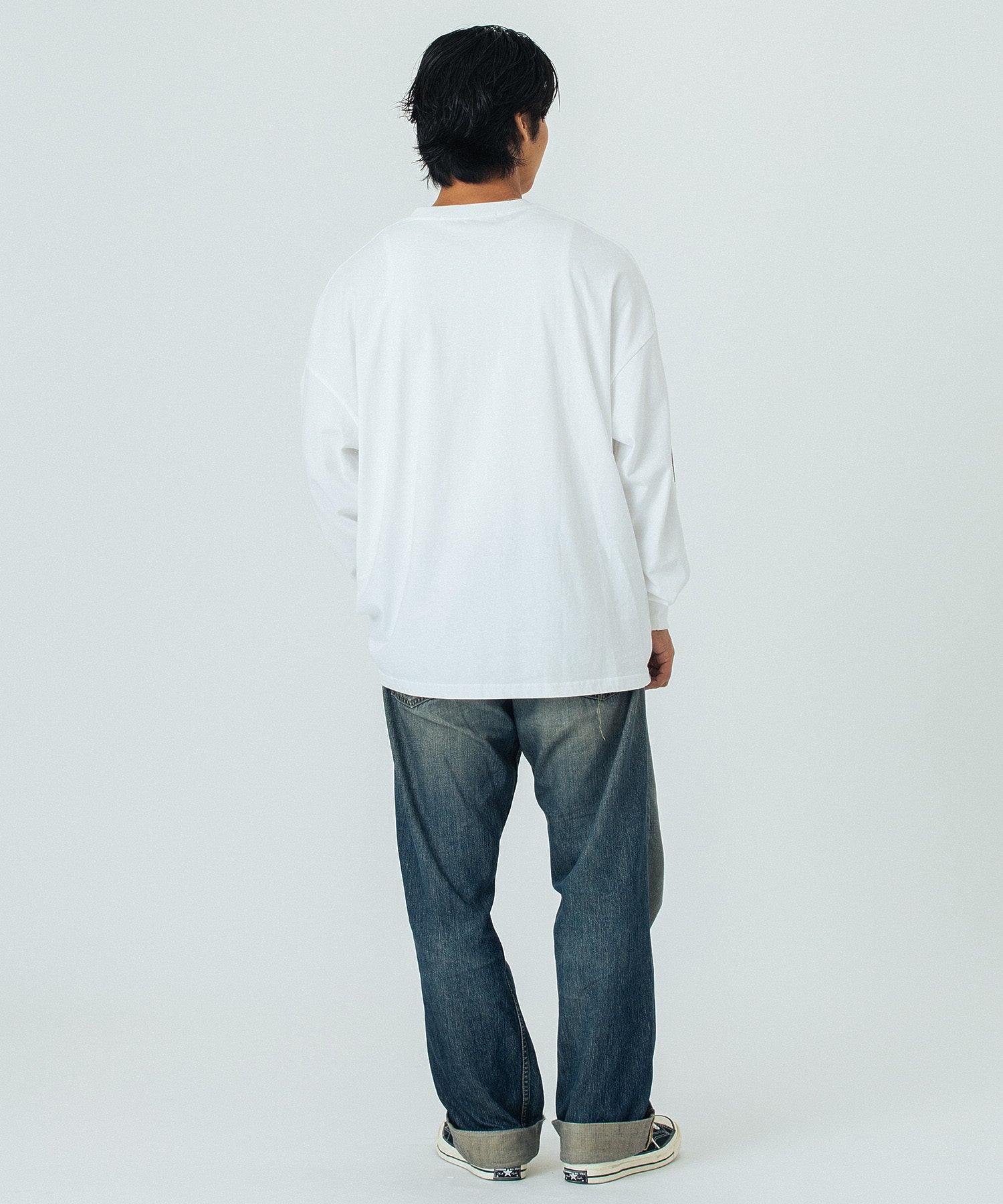 model:173cm 着用サイズ:L