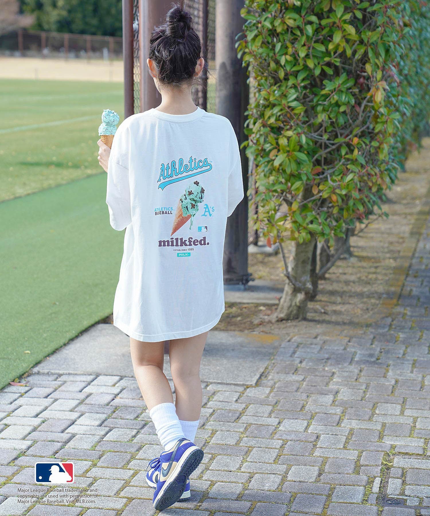 MILKFED. × MLB BIG S/S TOP