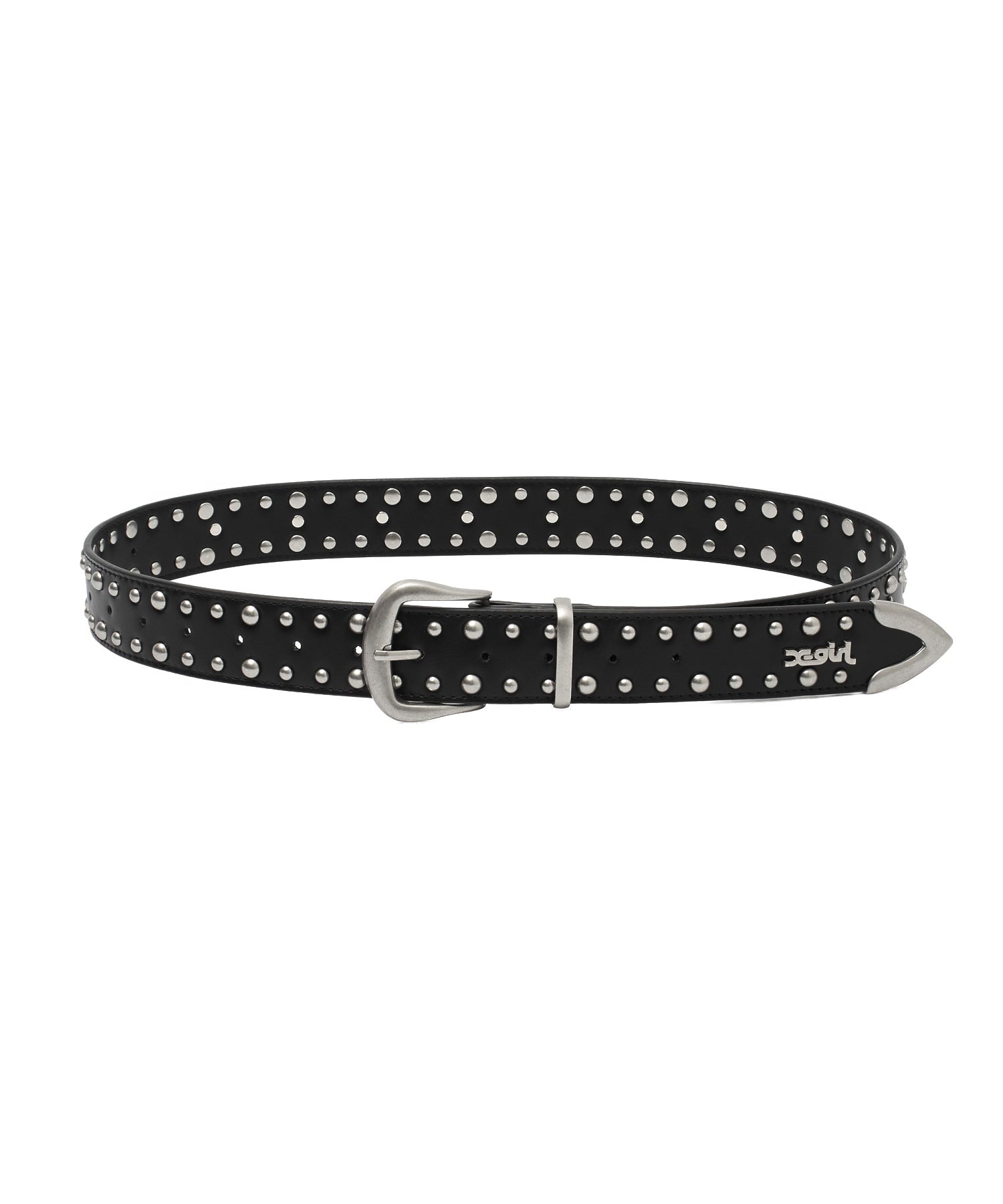 STAR STUDDED FAUX LEATHER BELT