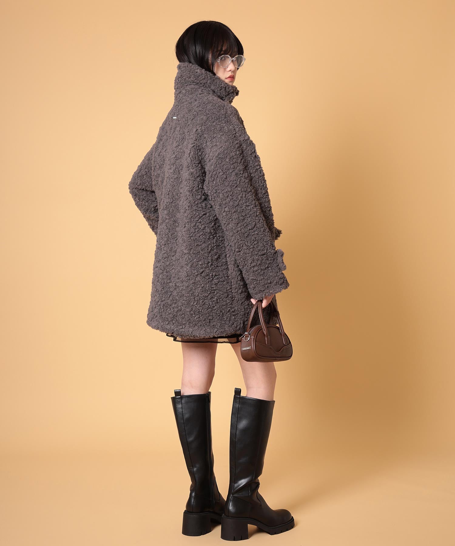 ボアハーフコート