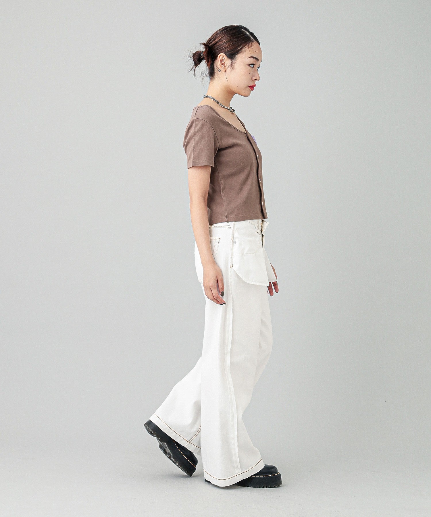 CHENILLE EMBROIDERED LOGO CARDIGAN