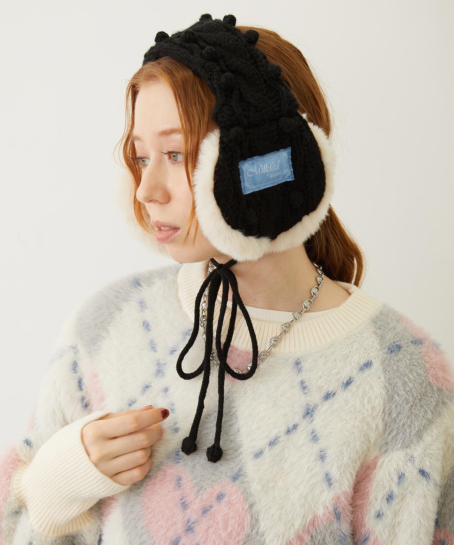 CABLE KNIT EARMUFFS