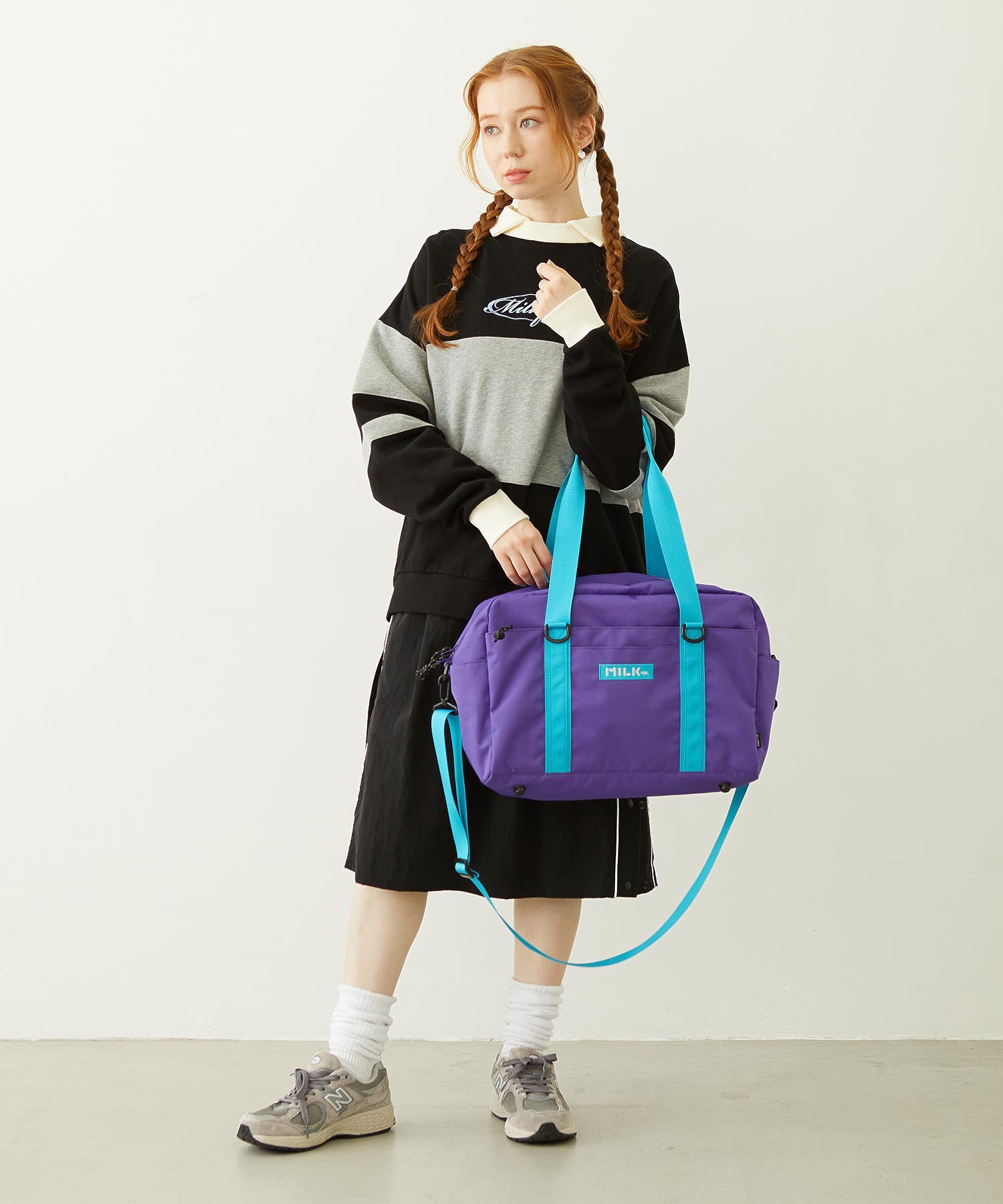 CUTOUT LOGO TRACK SKIRT