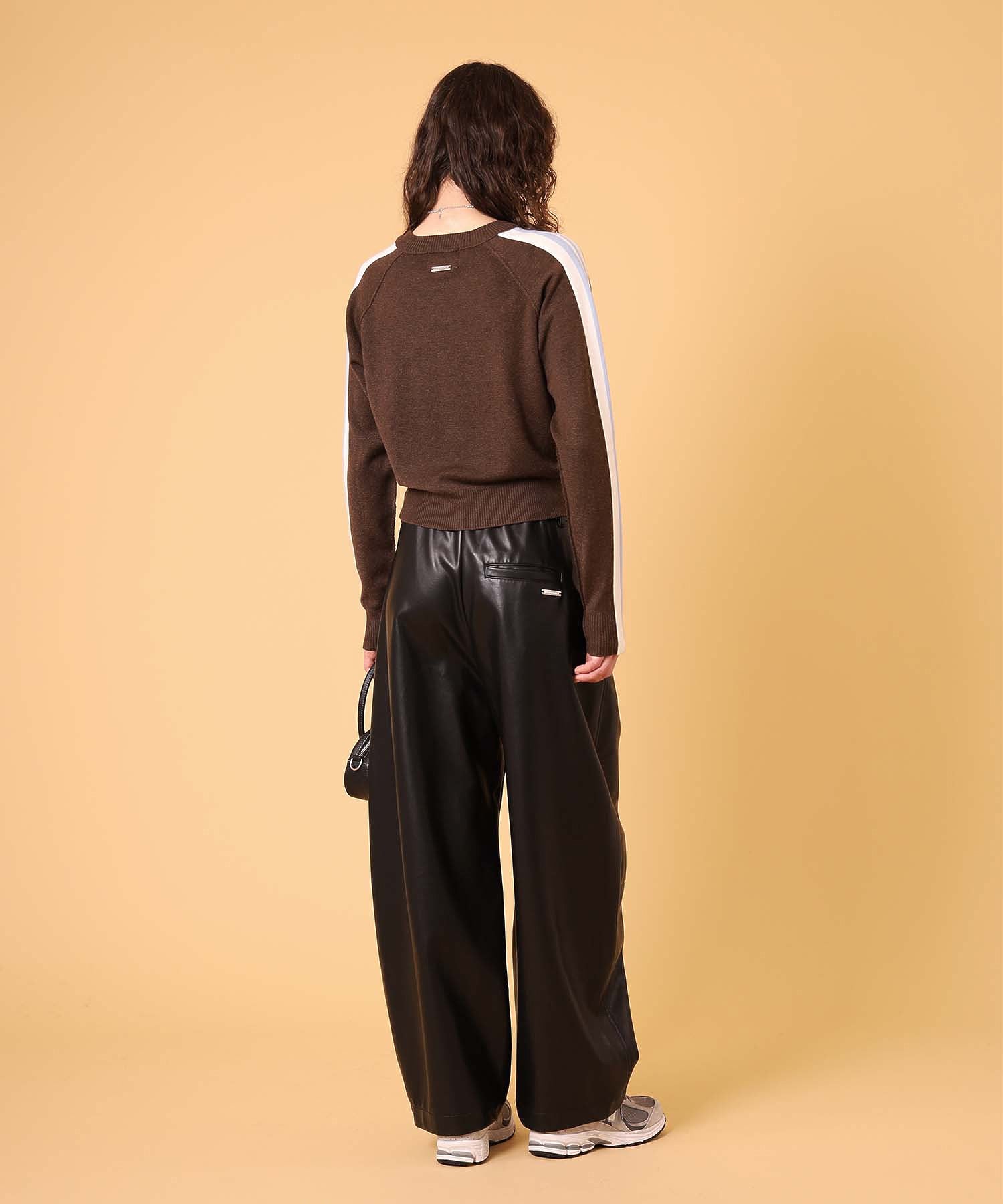 レザーカーブパンツ