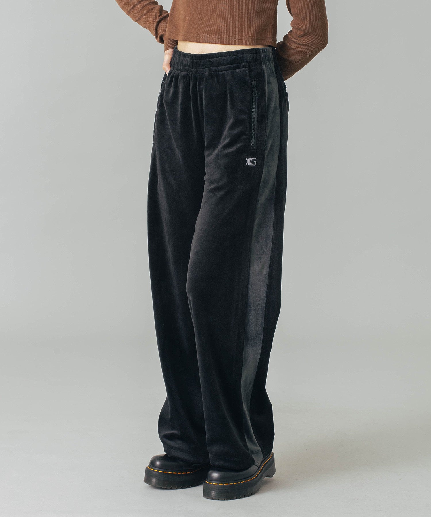 VELOUR TRACK PANTS