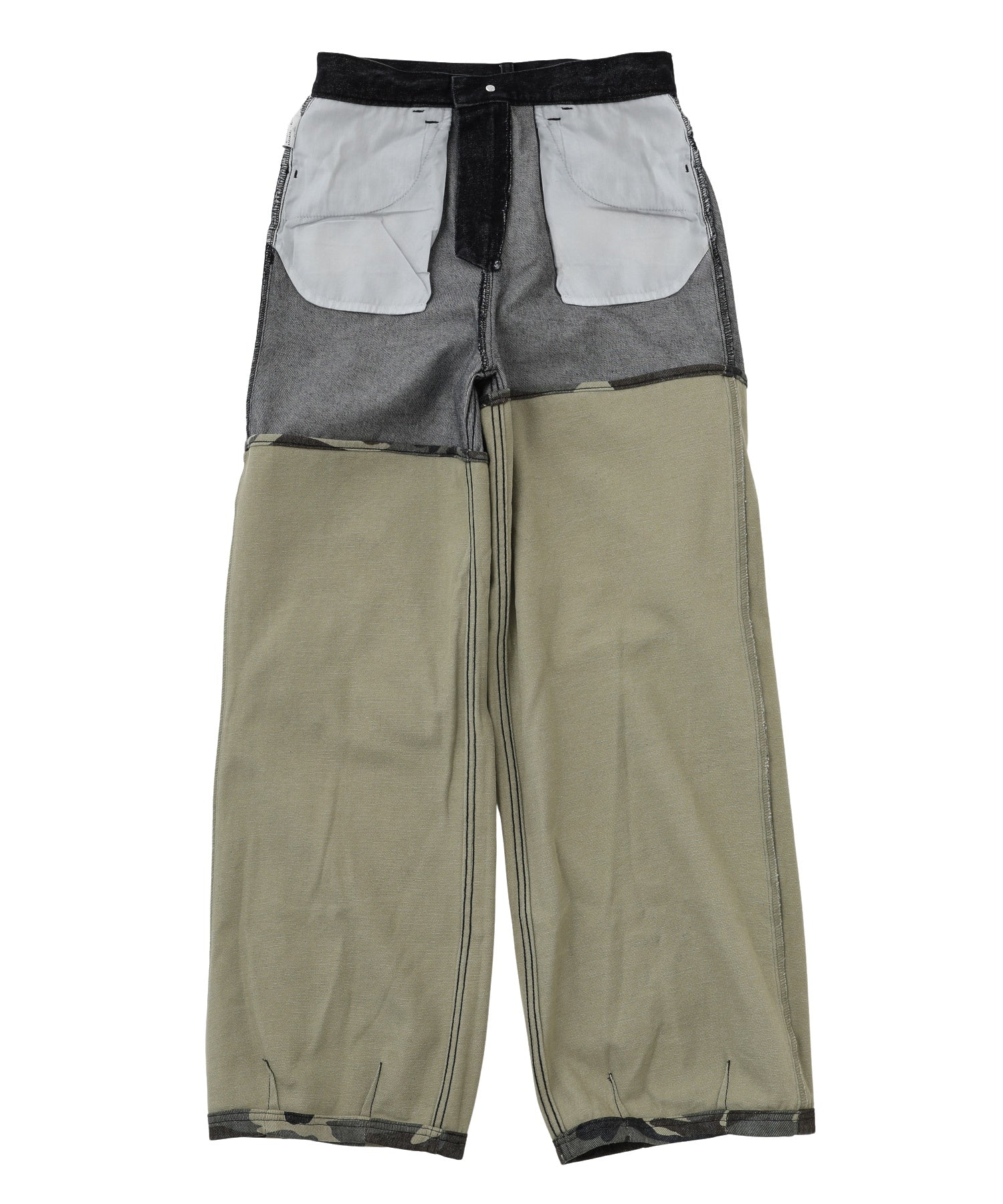 FADED CAMO LAYERED PANTS