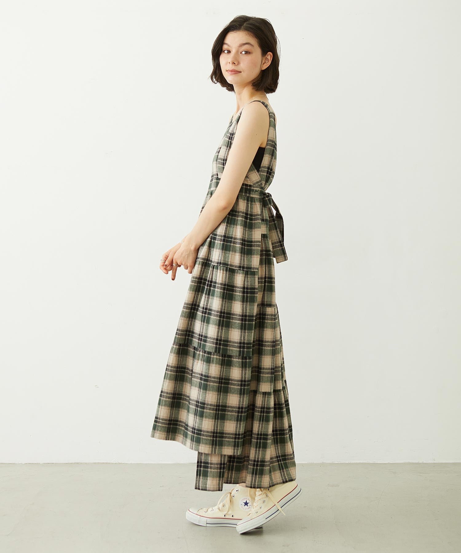 APRON TIERED DRESS