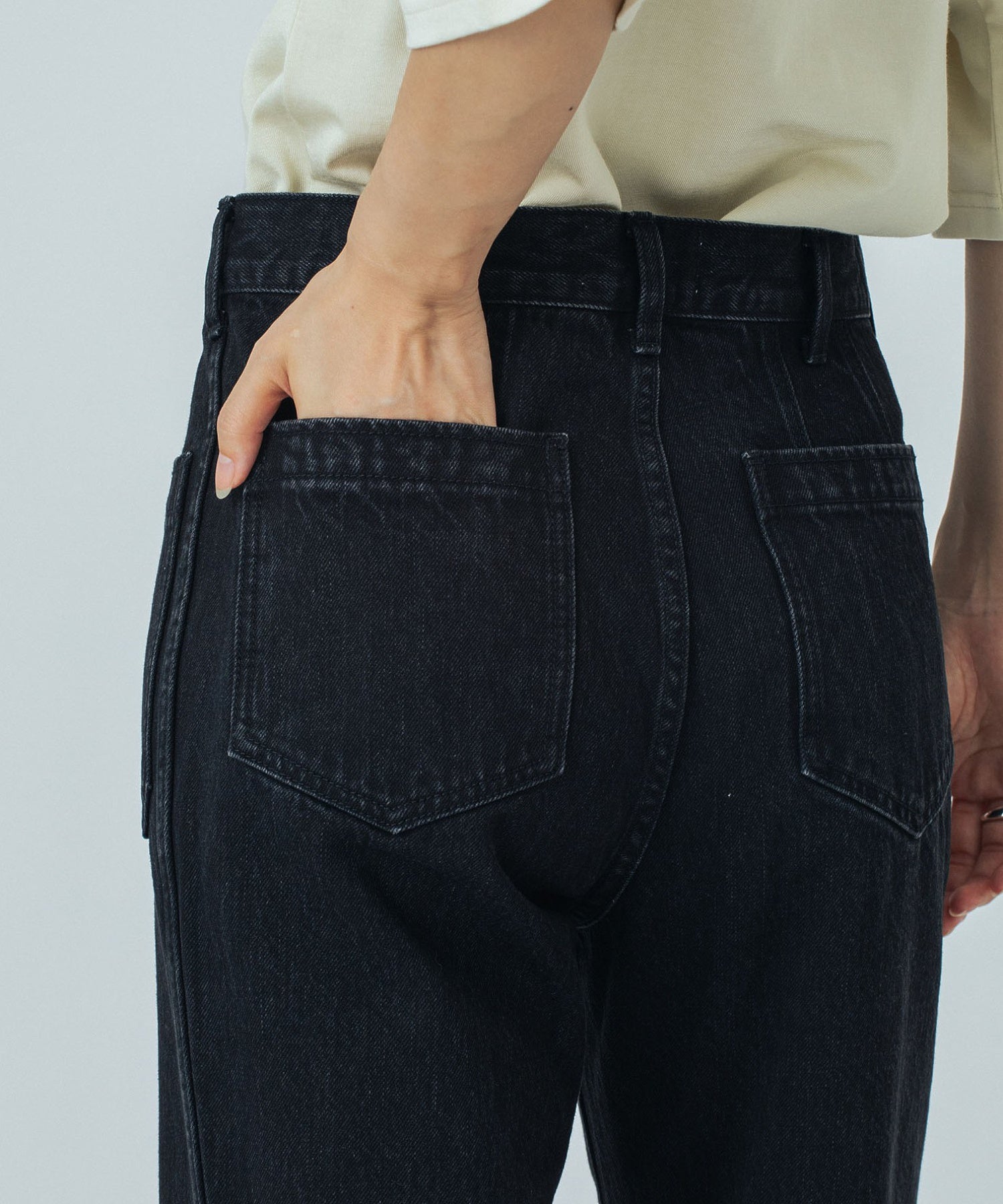 CREOLME/フレアデニムパンツ