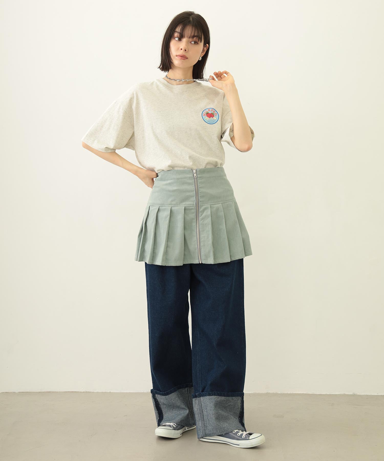LAYERED CULOTTE SKIRT
