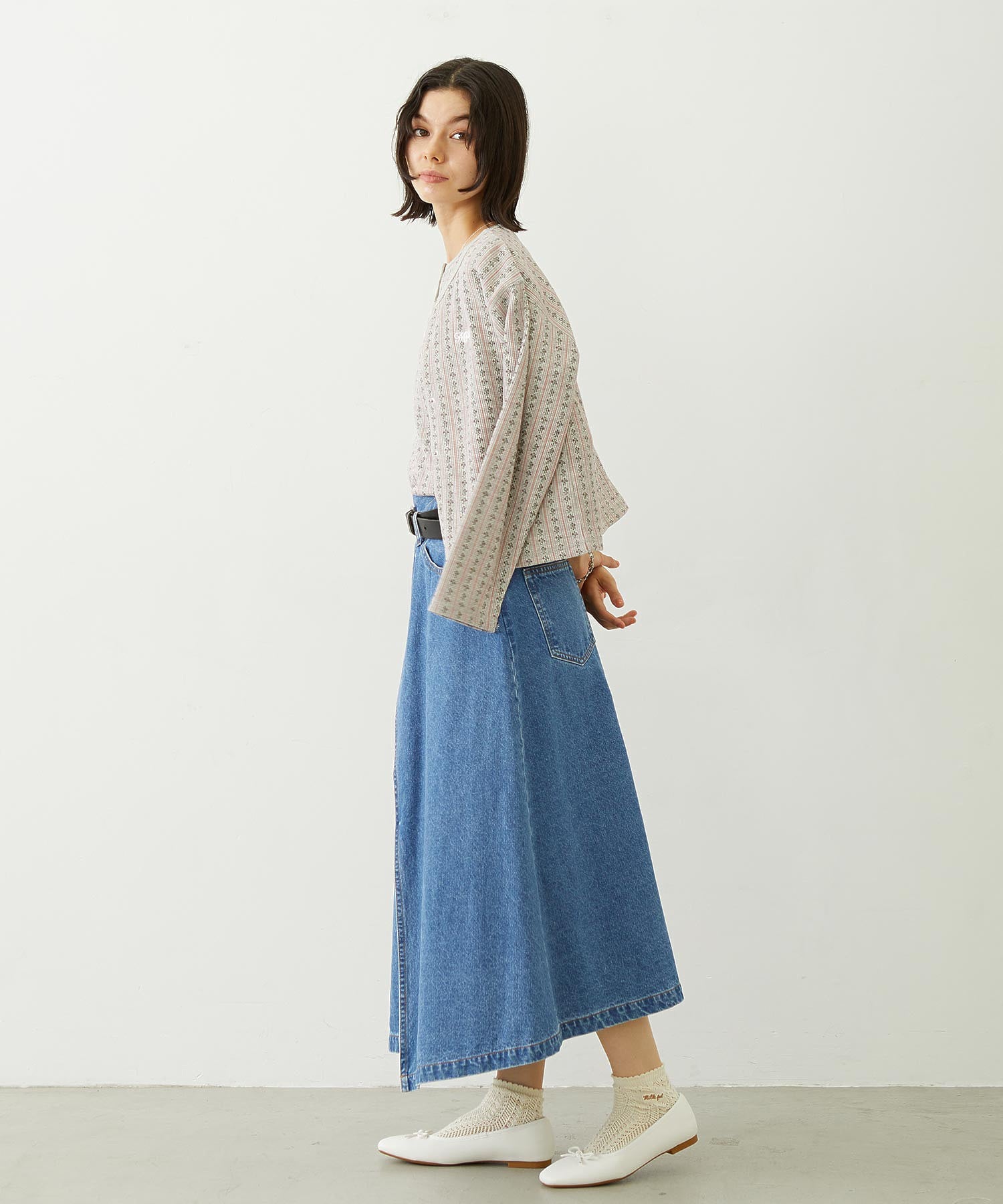 ASYMMETRICAL LONG SKIRT