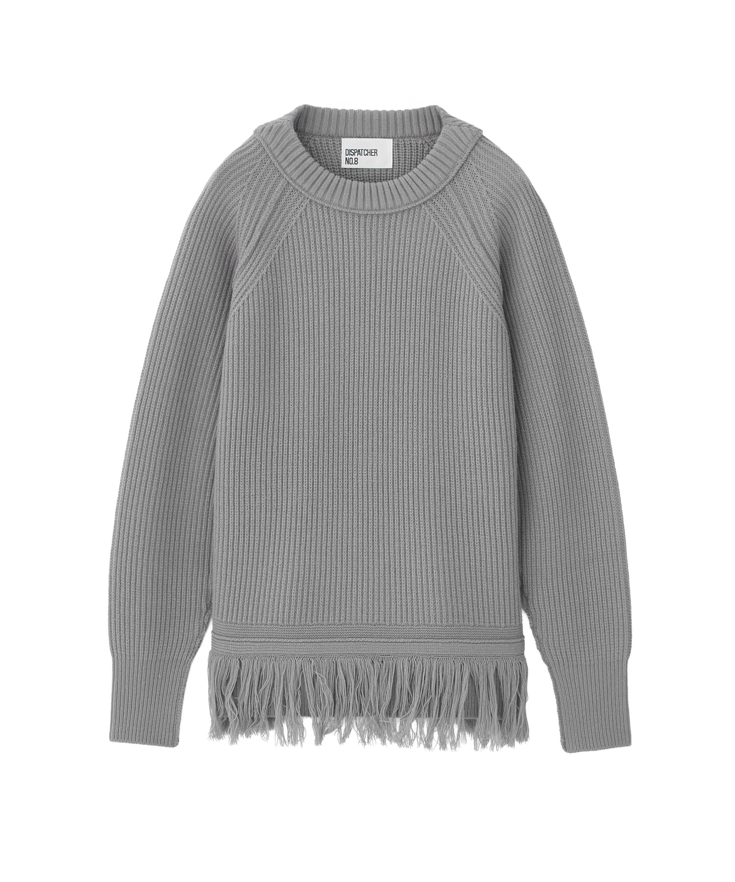 オーバーサイズフリンジニットプルオーバー