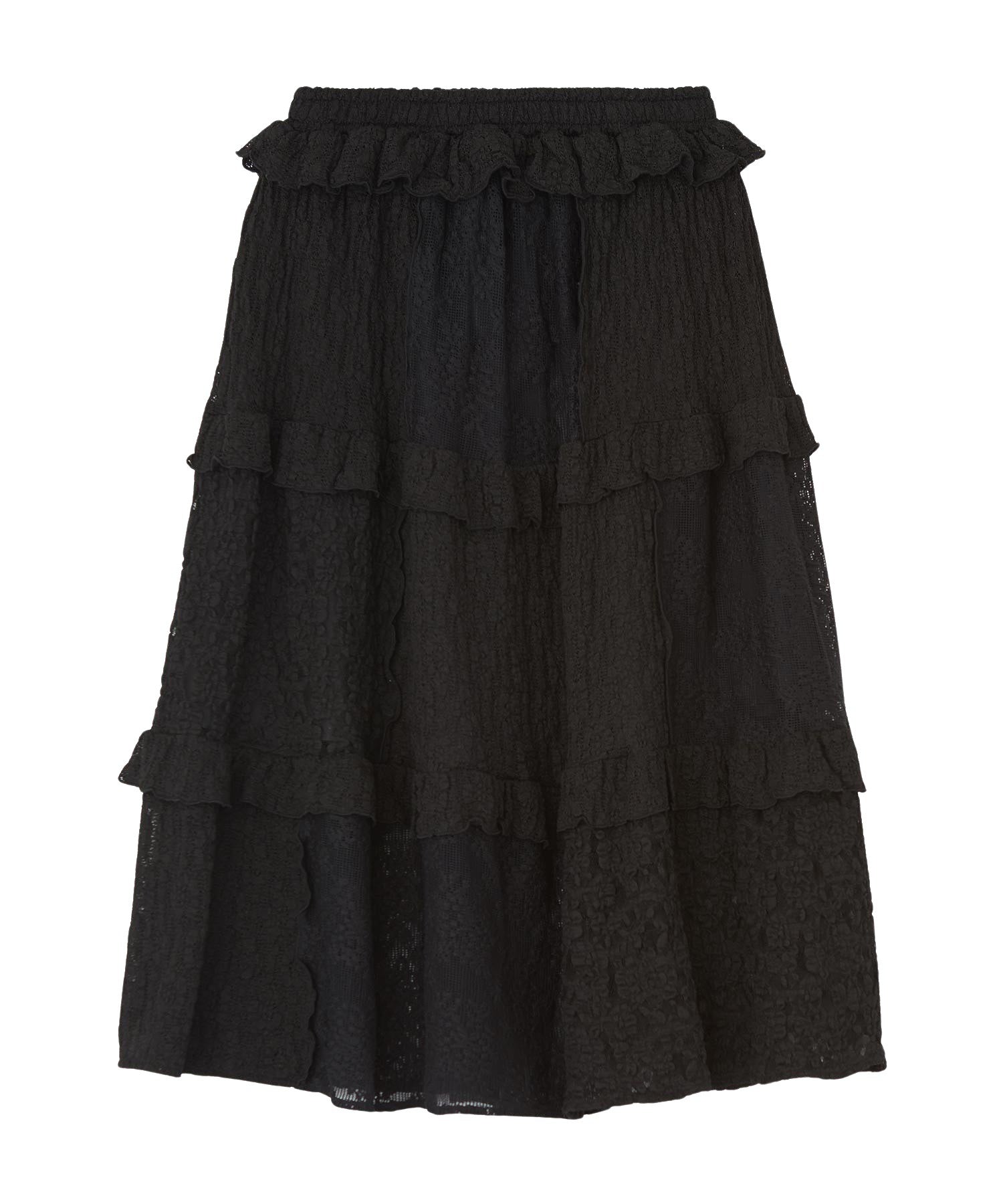 LACE FRILL DIRNDL SKIRT
