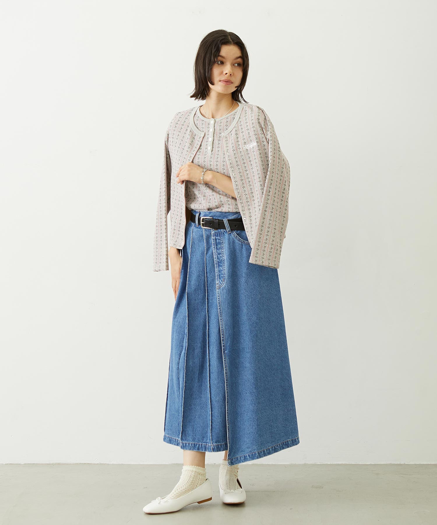 ASYMMETRICAL LONG SKIRT