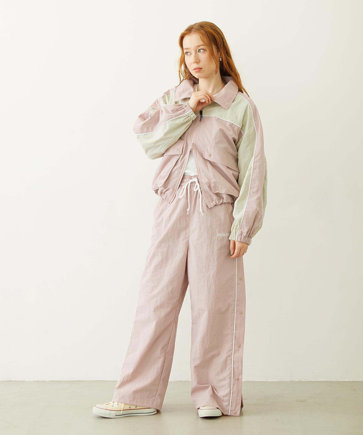 CUTOUT LOGO TRACK JACKET