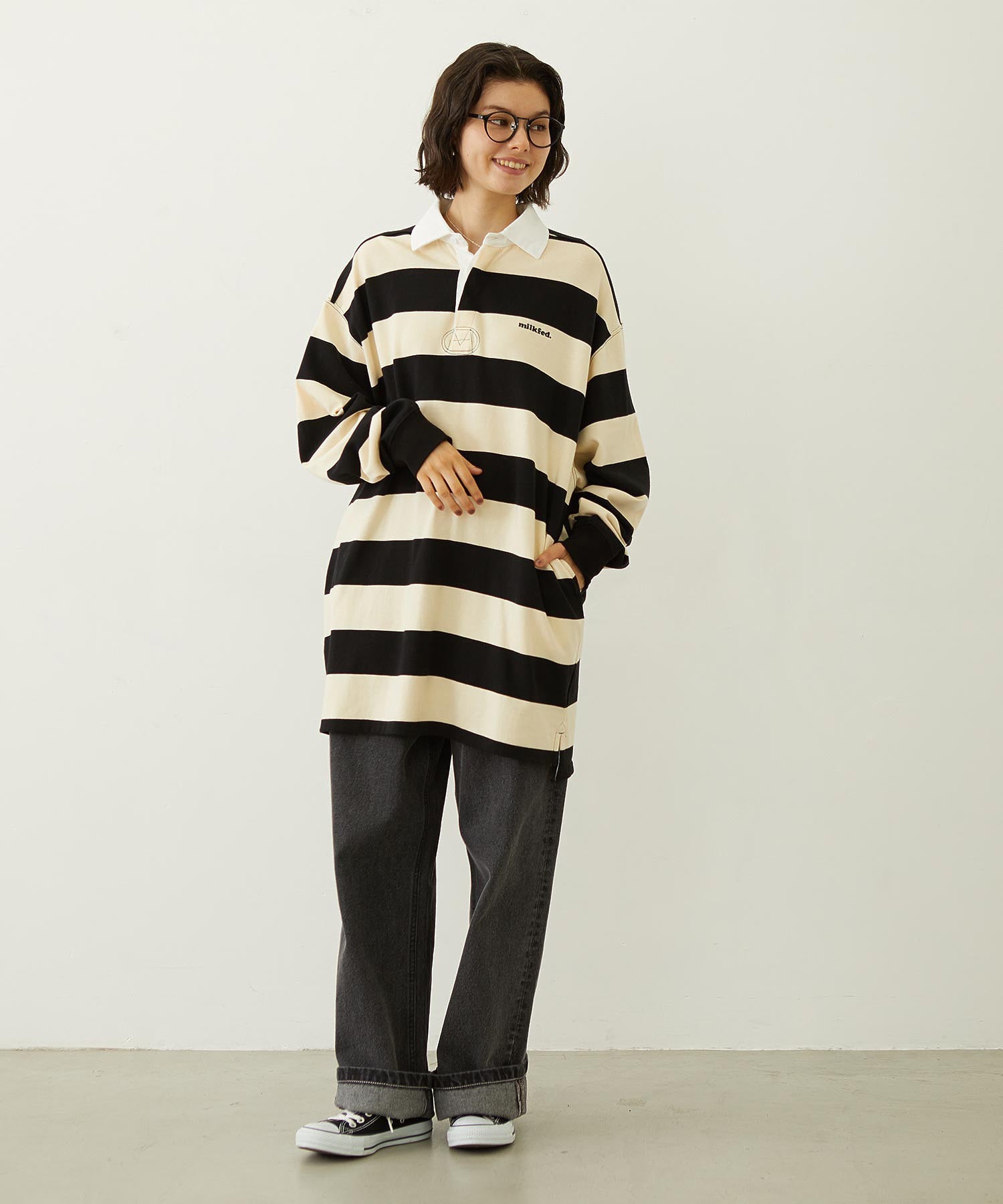 BOYFRIEND LOOSE DENIM PANTS