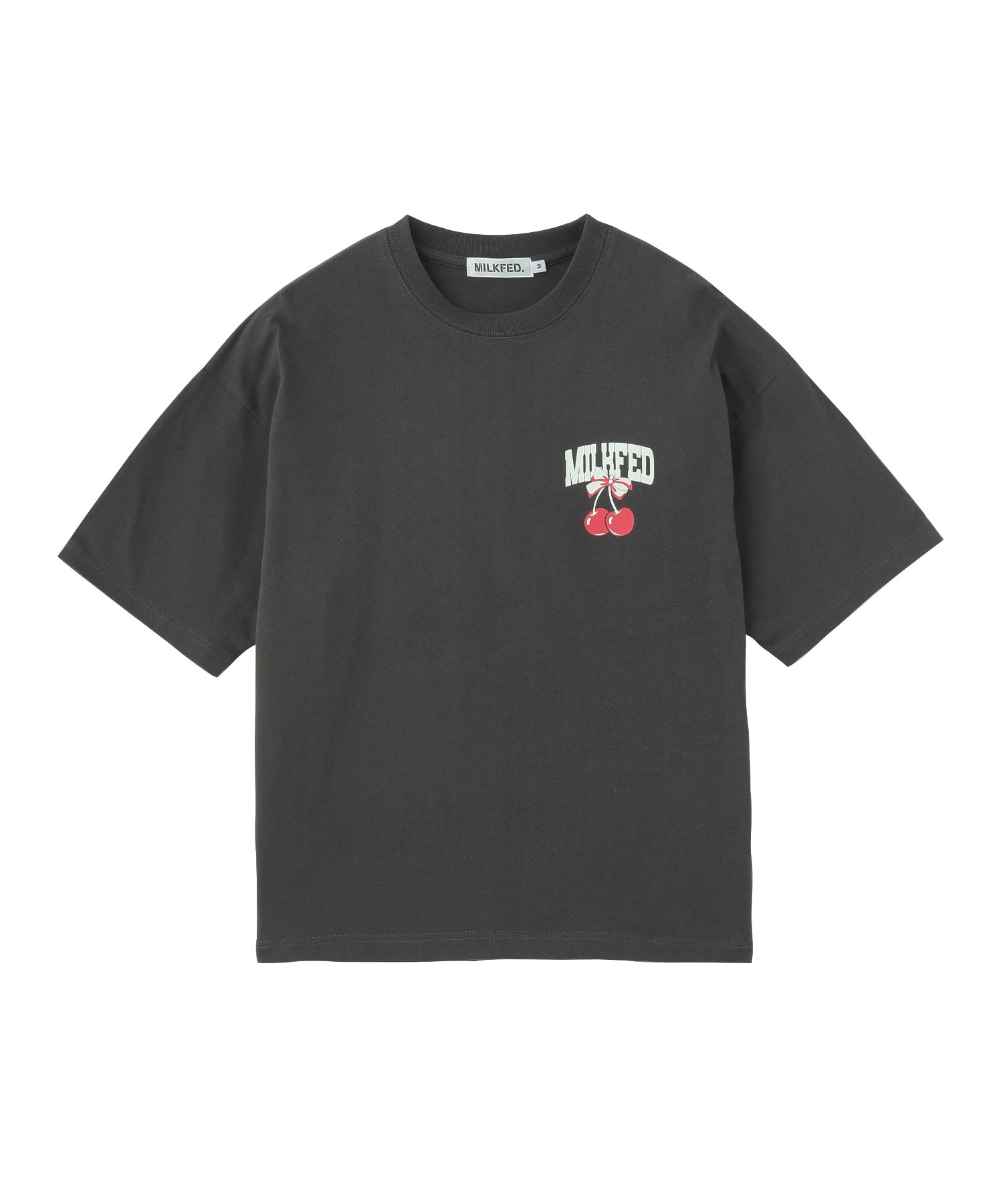 CHERRY AND RIBBON WIDE S/S TEE