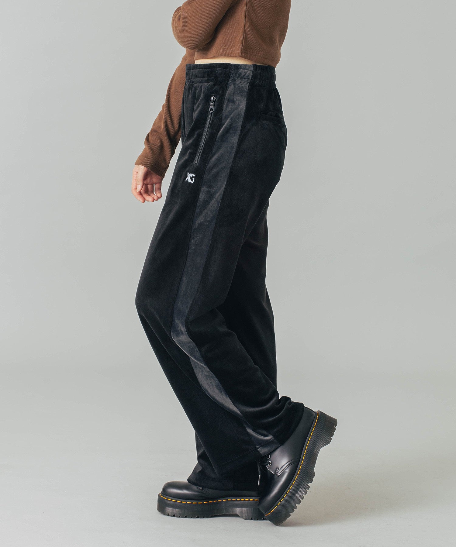 VELOUR TRACK PANTS