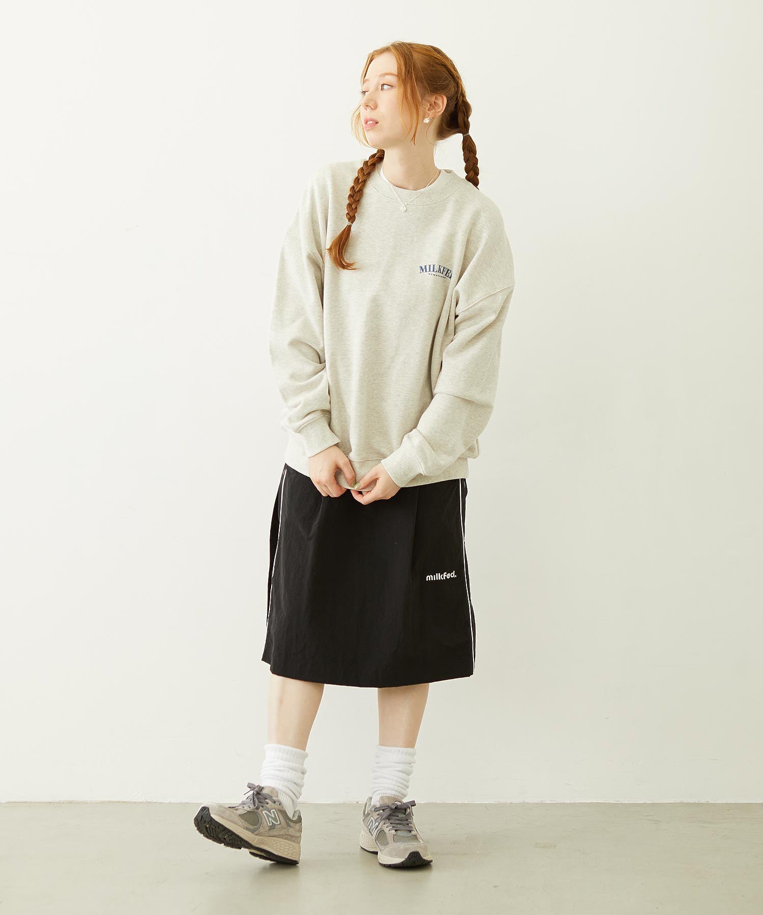 CUTOUT LOGO TRACK SKIRT