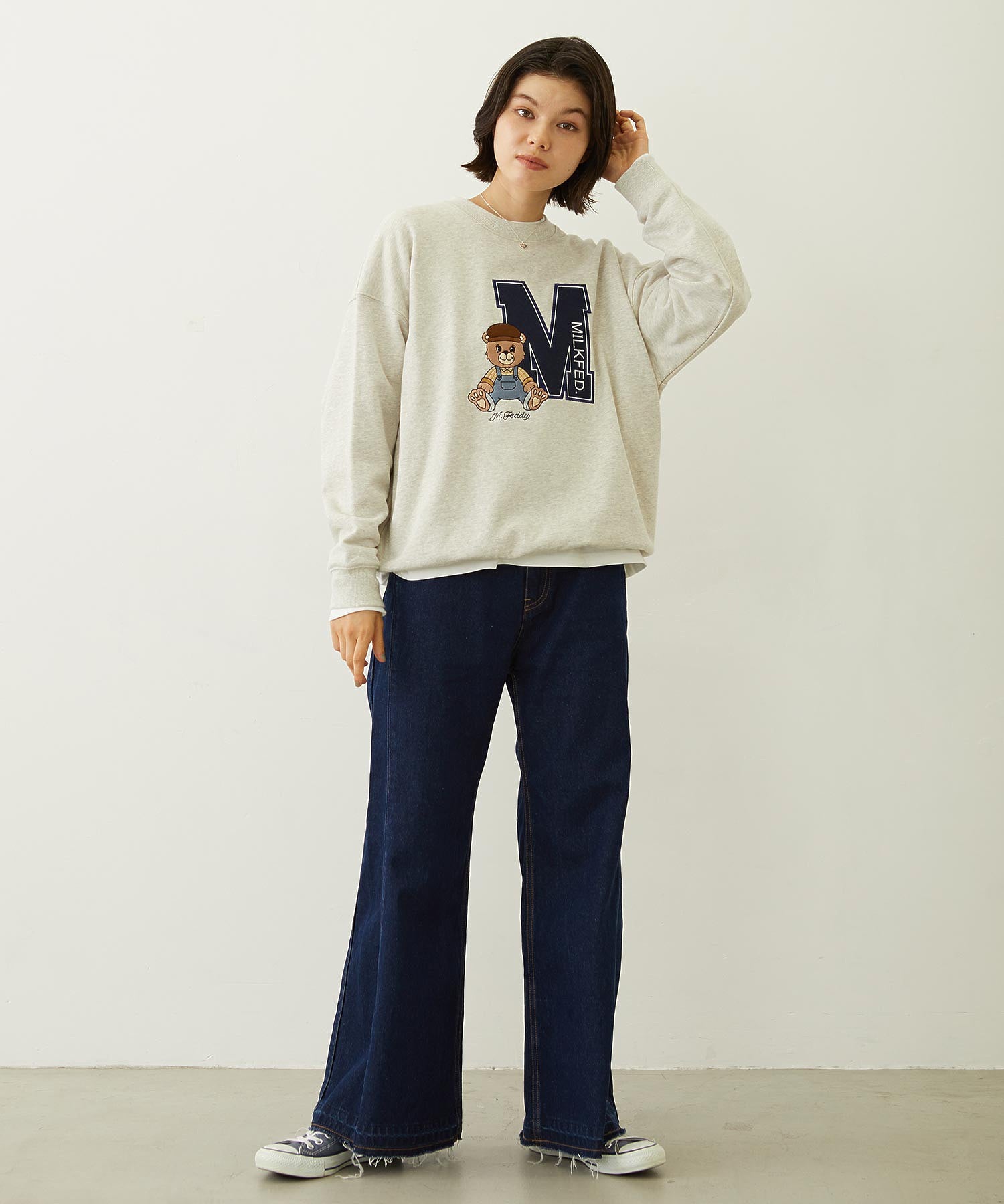 FLARED DENIM PANTS