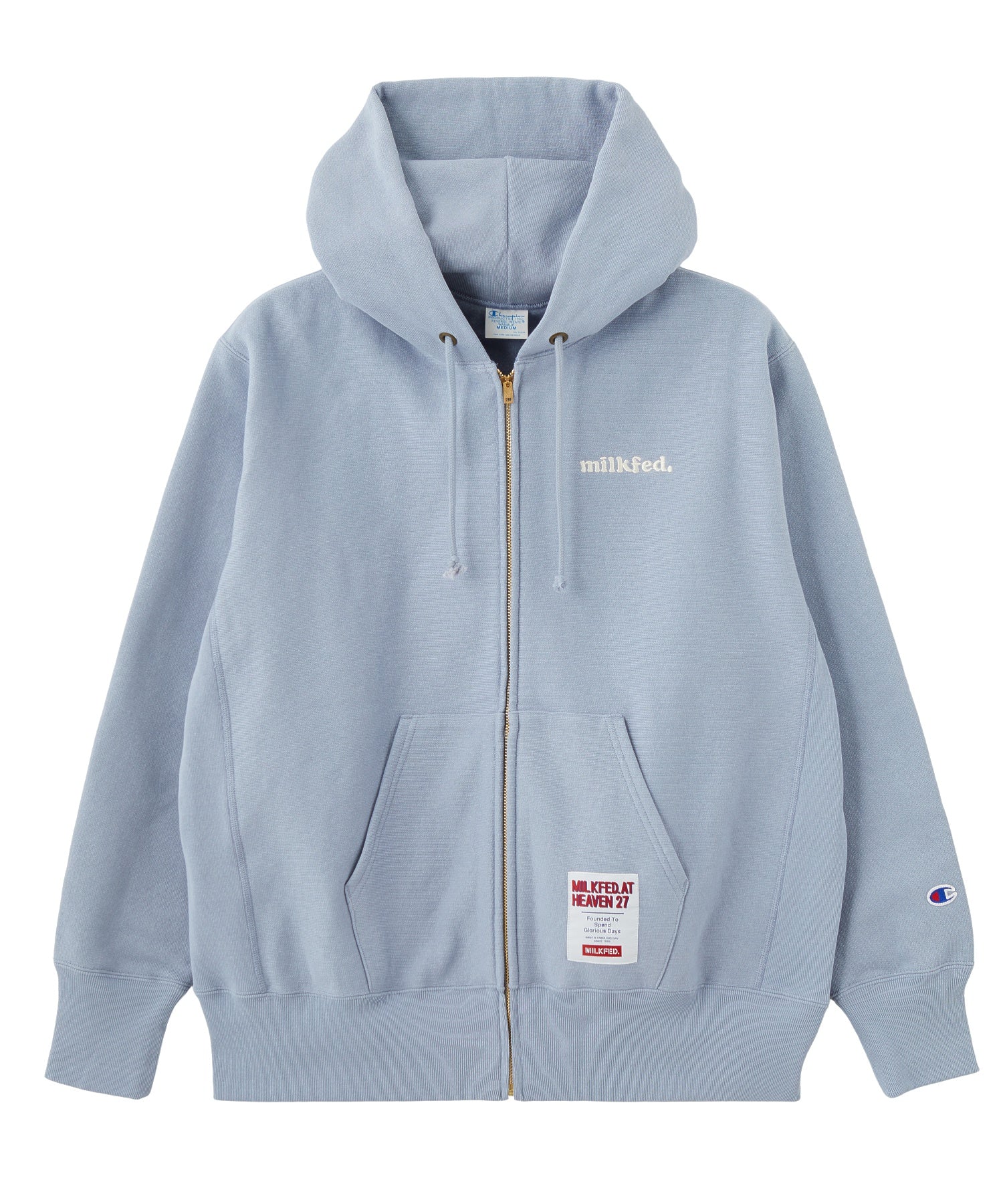 MILKFED.×CHAMPION SWEAT ZIP HOODIE