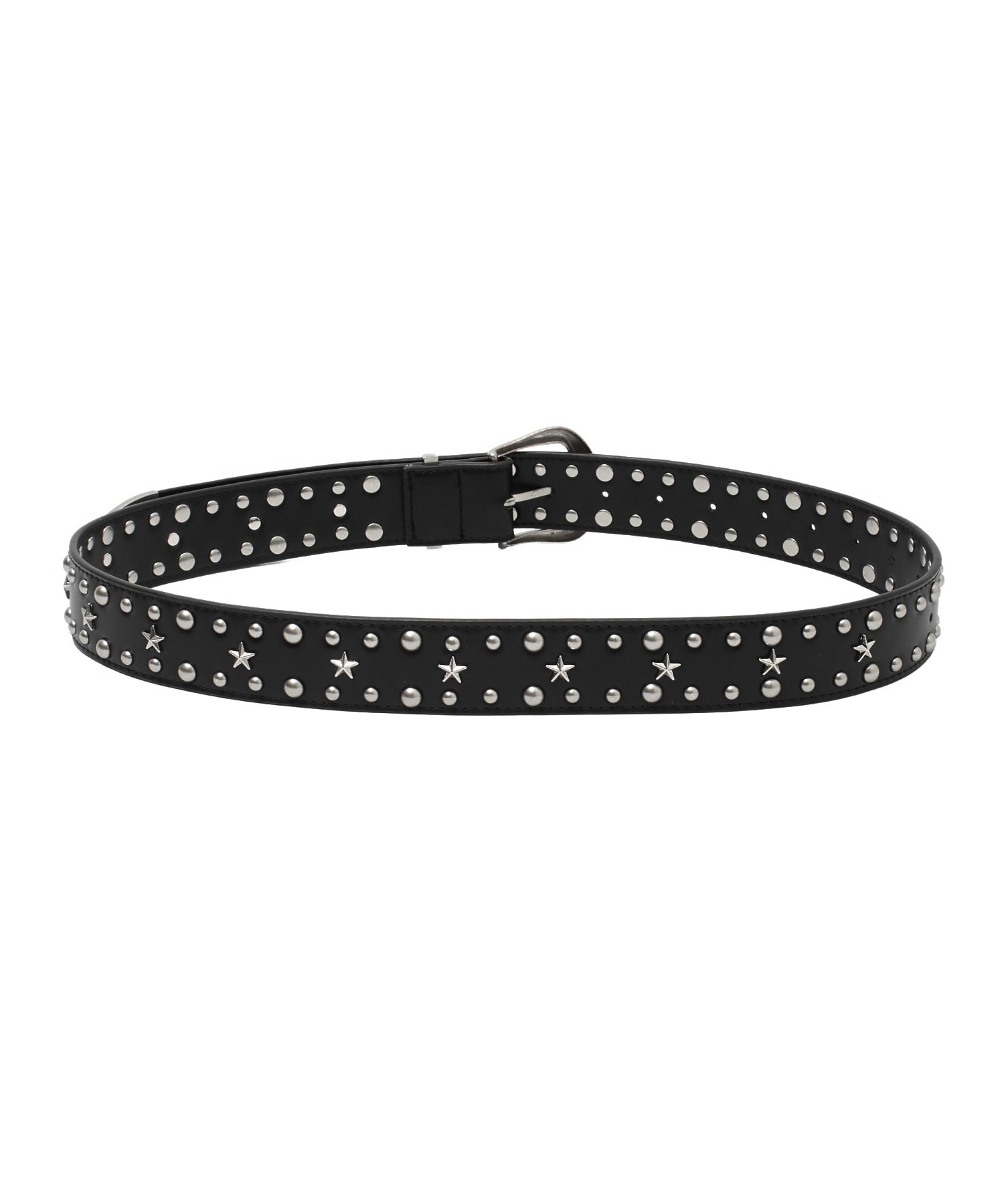 STAR STUDDED FAUX LEATHER BELT