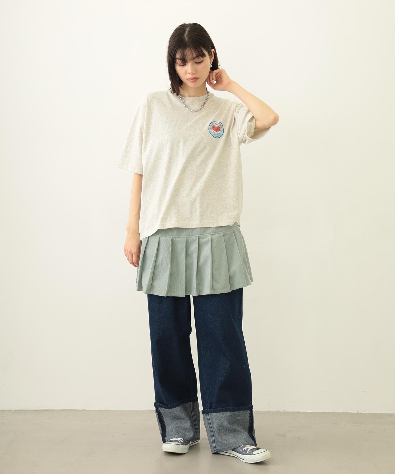 LAYERED CULOTTE SKIRT