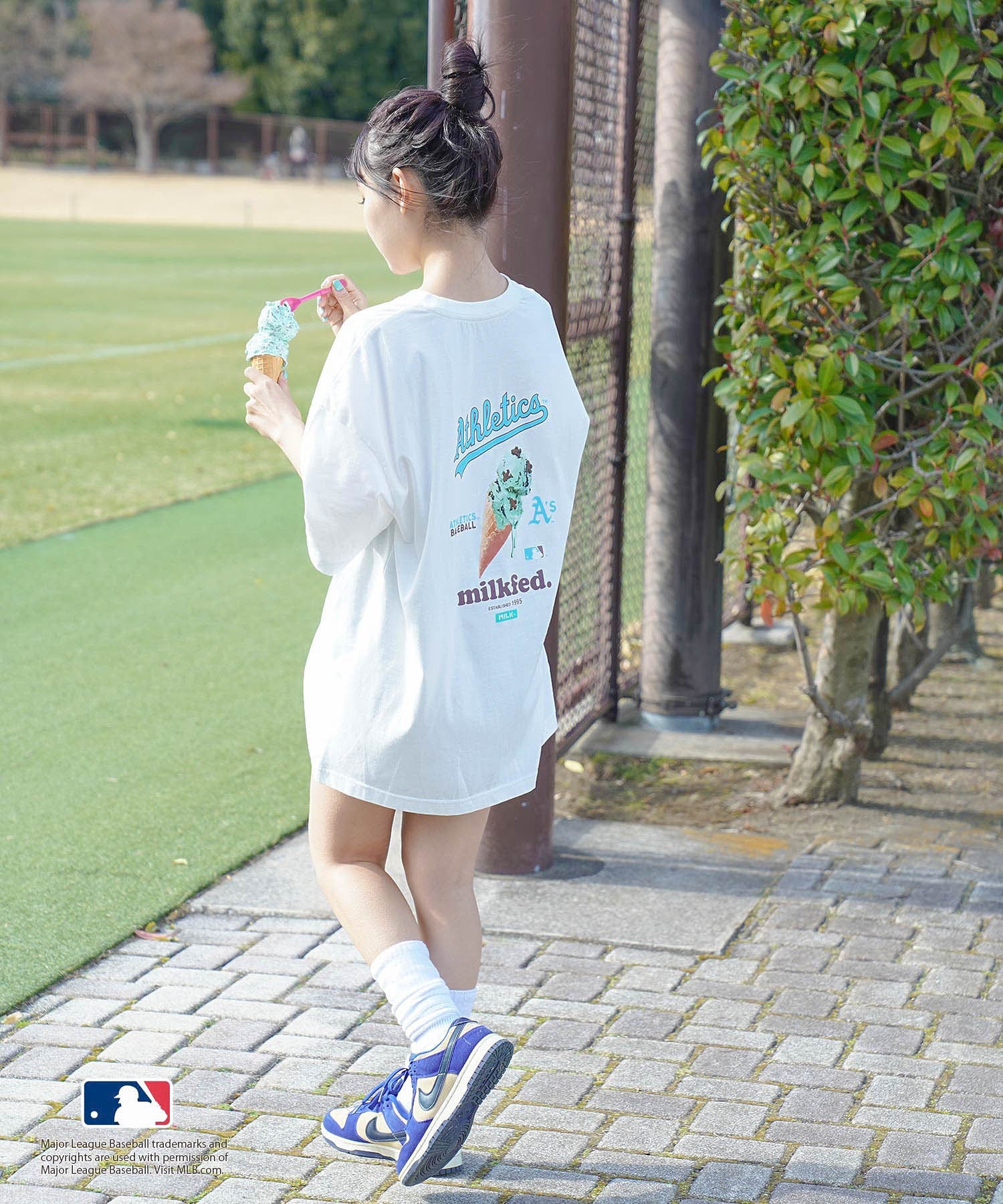 MILKFED. × MLB BIG S/S TOP