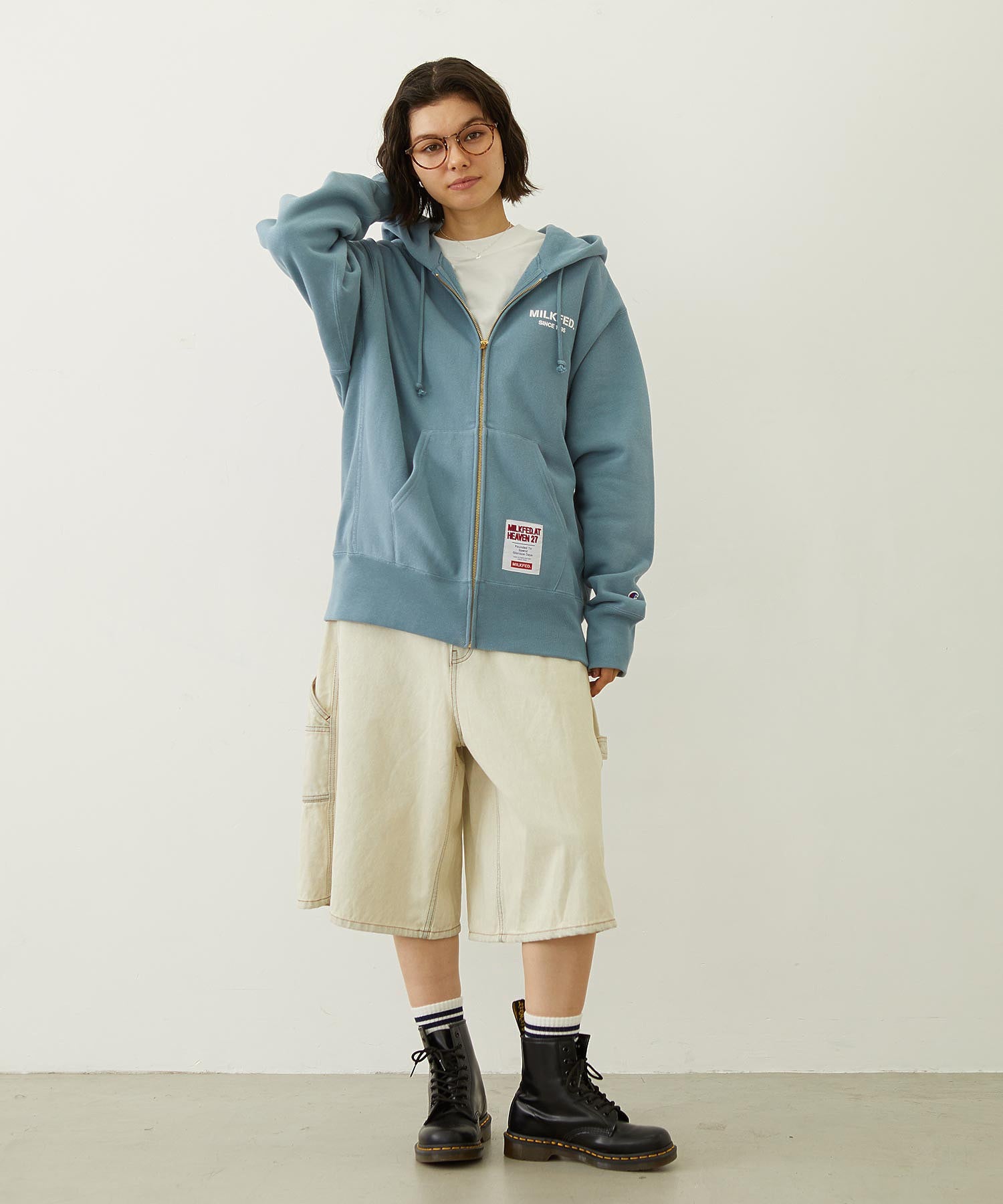 MILKFED. × CHAMPION SWEAT ZIP HOODIE