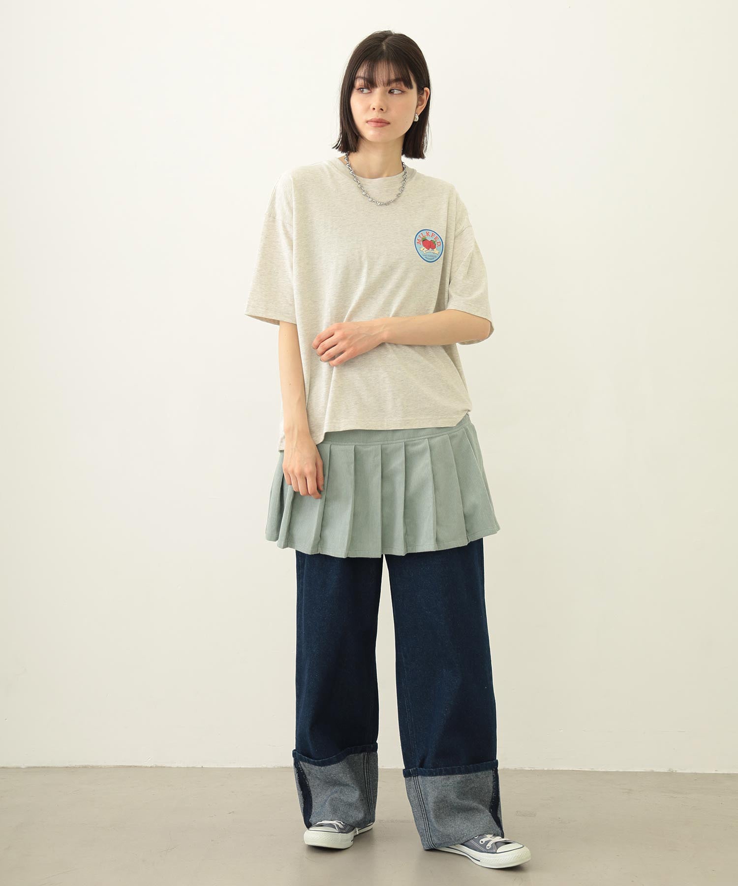 LAYERED CULOTTE SKIRT