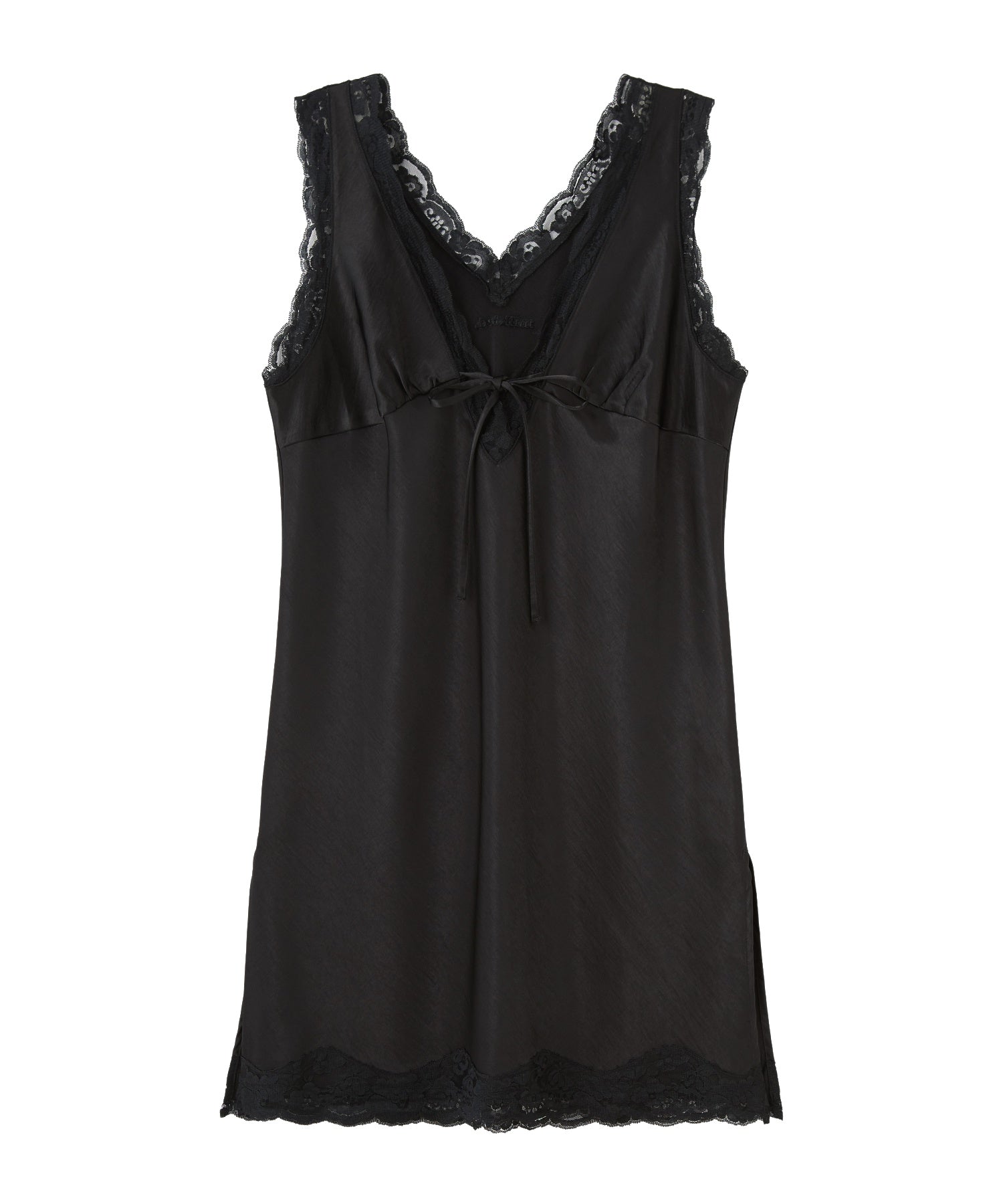 V-NECK LACE DRESS