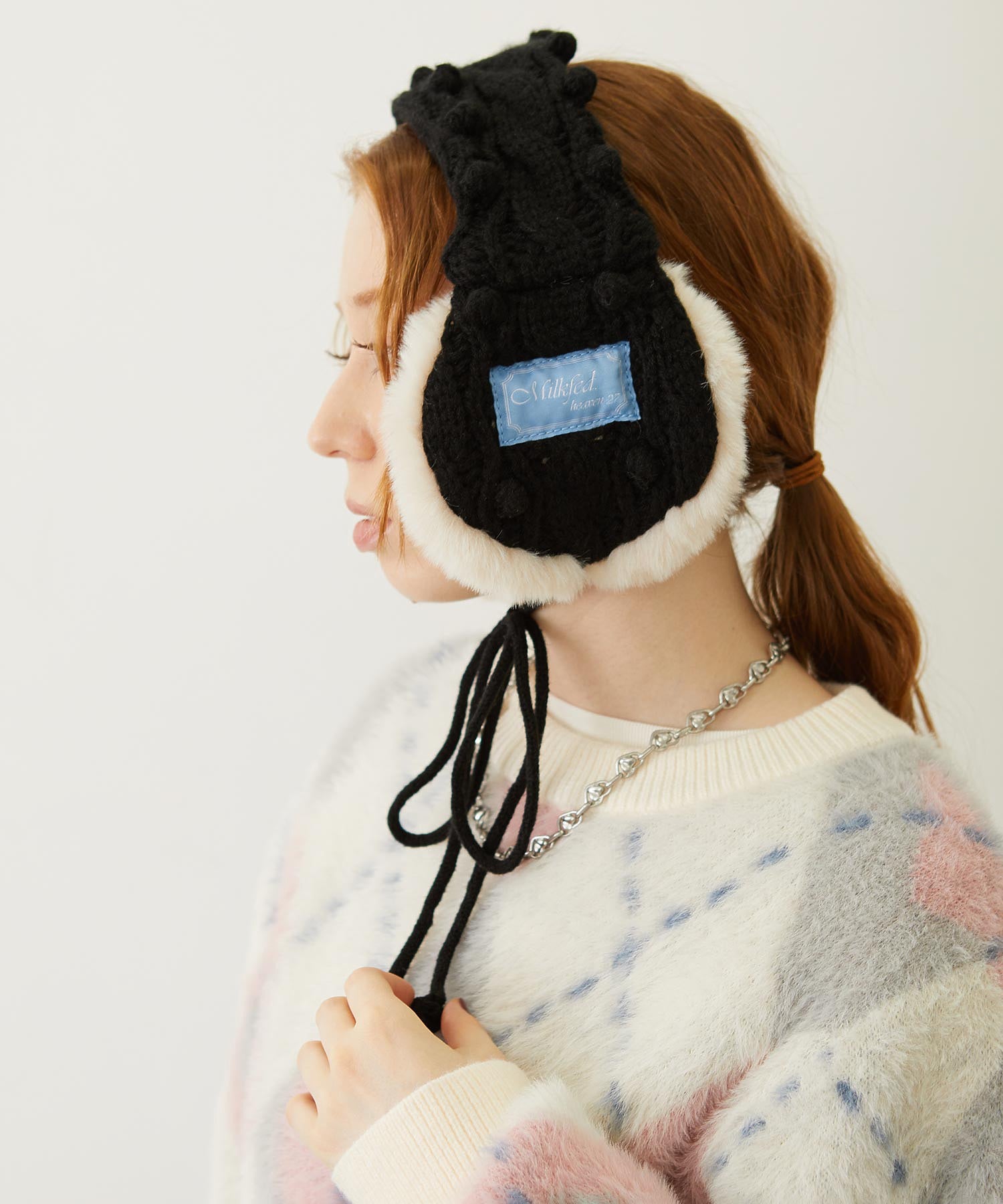 CABLE KNIT EARMUFFS