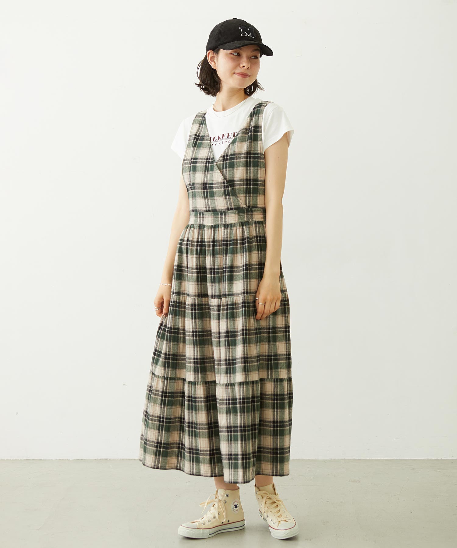 APRON TIERED DRESS