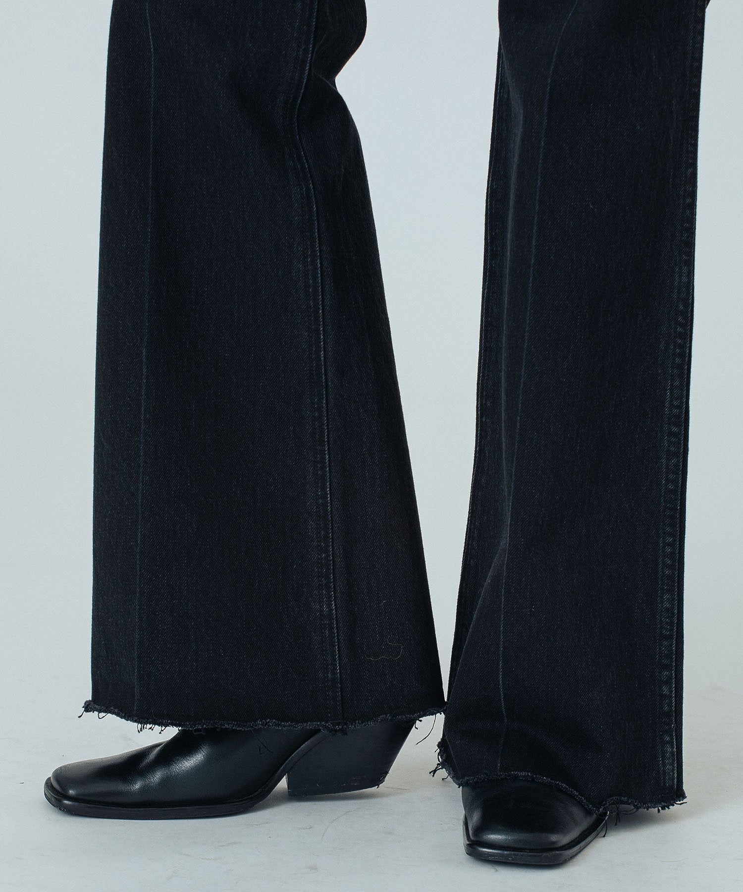 CREOLME/フレアデニムパンツ