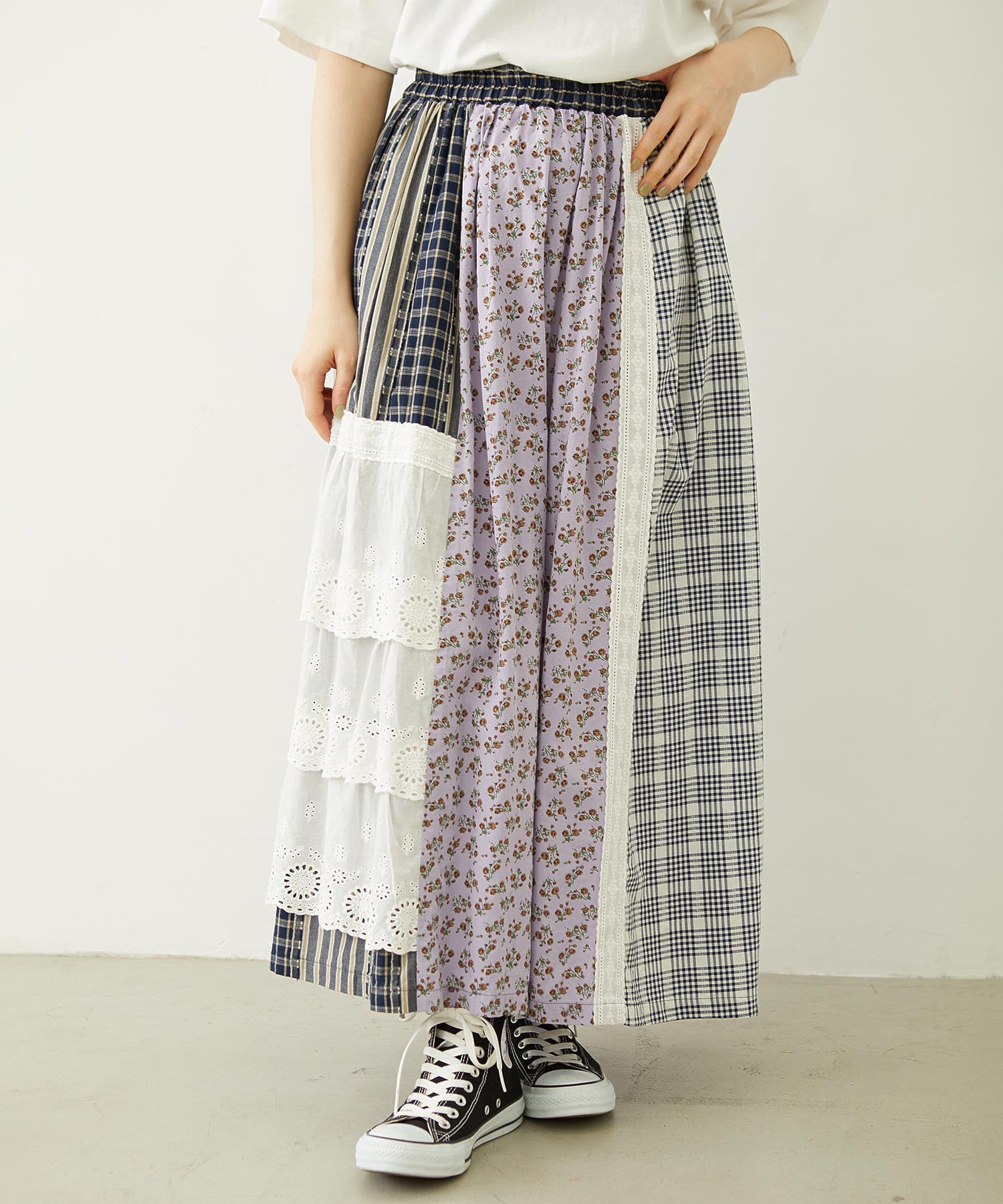 PATCHED LONG SKIRT