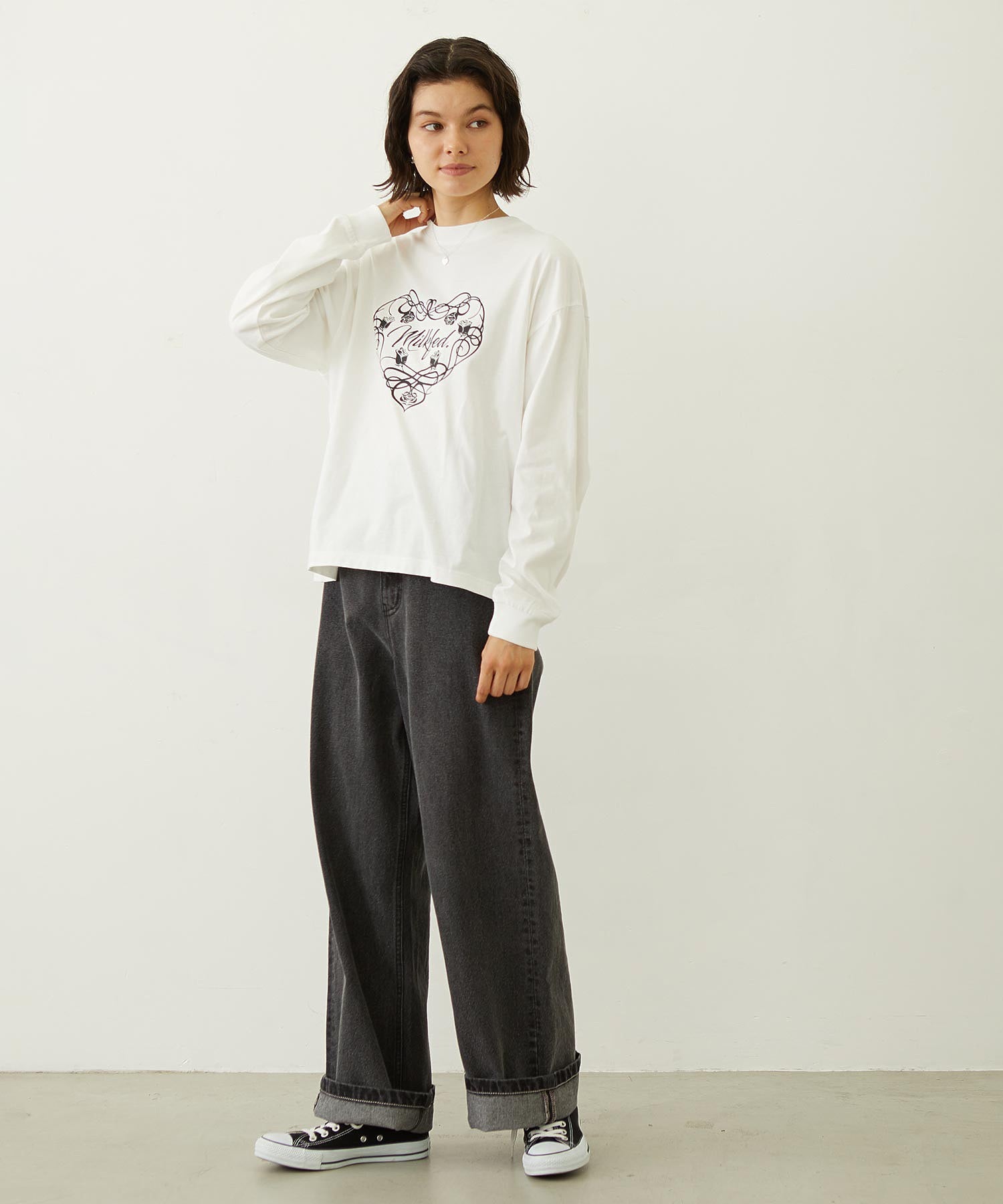 BOYFRIEND LOOSE DENIM PANTS