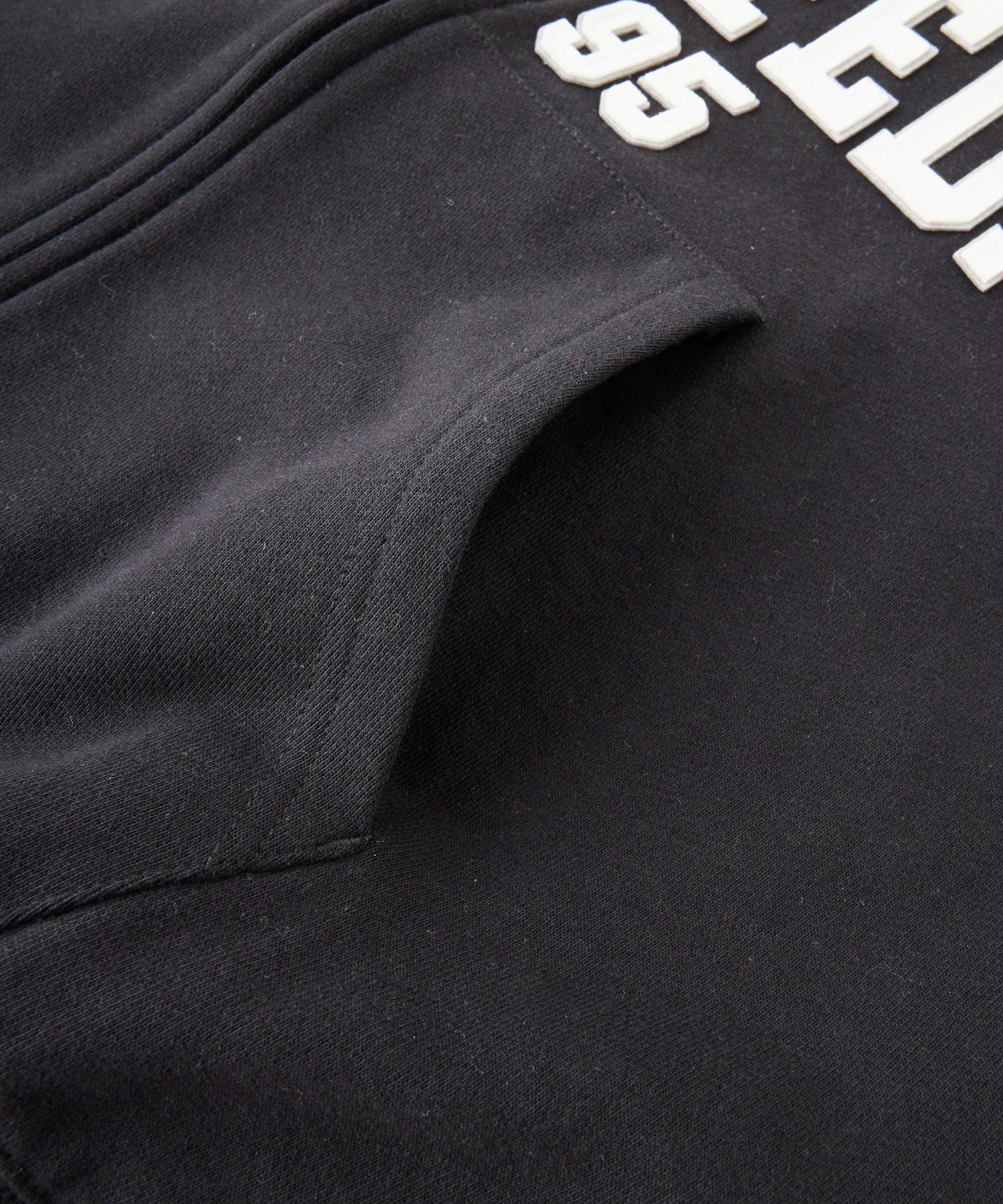 COLLEGE PATCH ZIP UP HOODIE