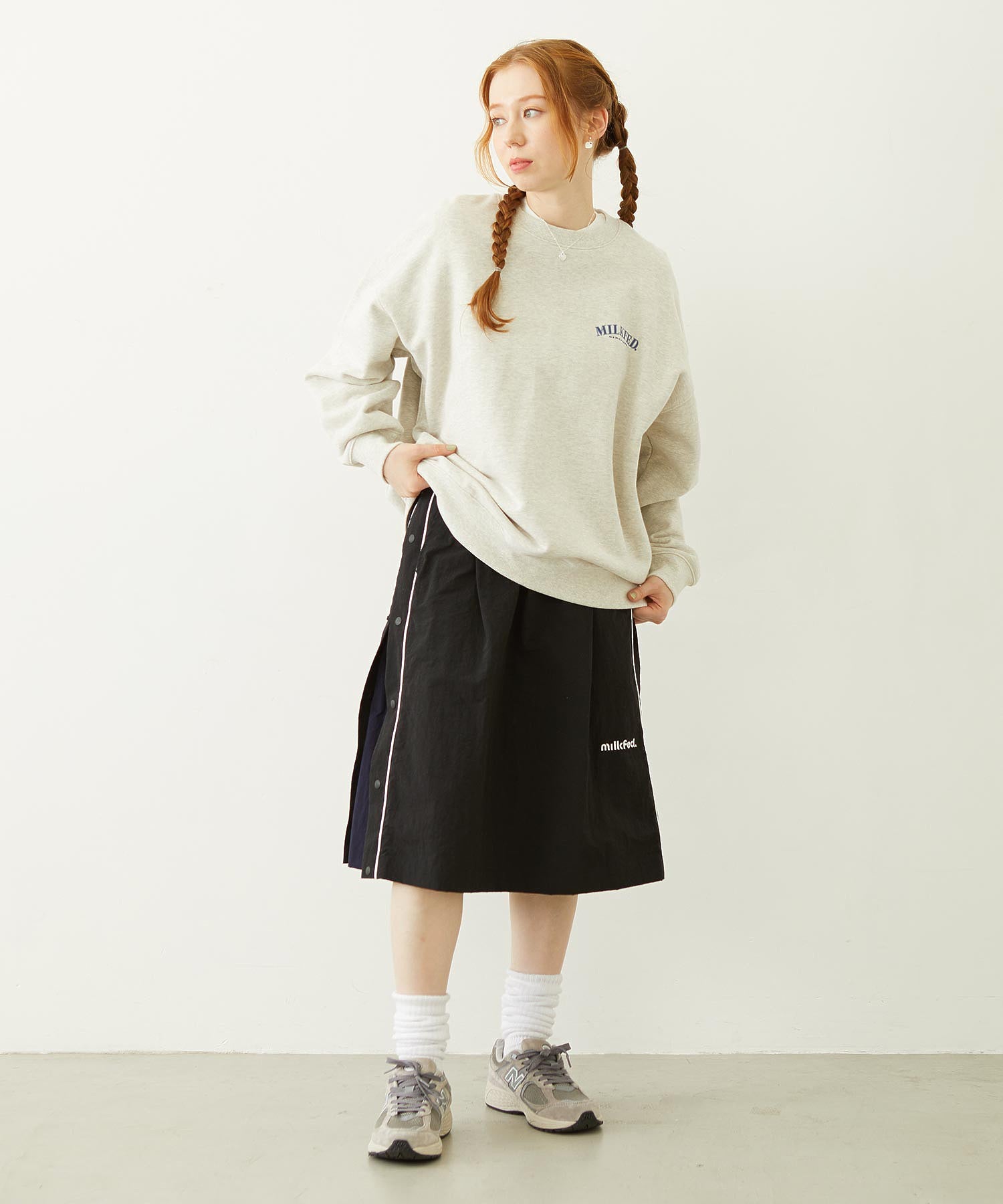CUTOUT LOGO TRACK SKIRT
